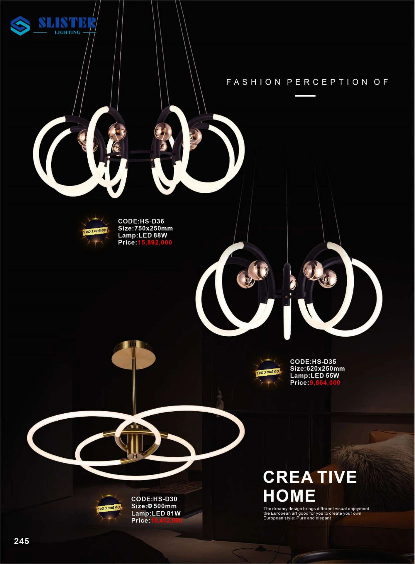 Catalogue Đèn Trang Trí SLISTER 2026 - Trang 246)