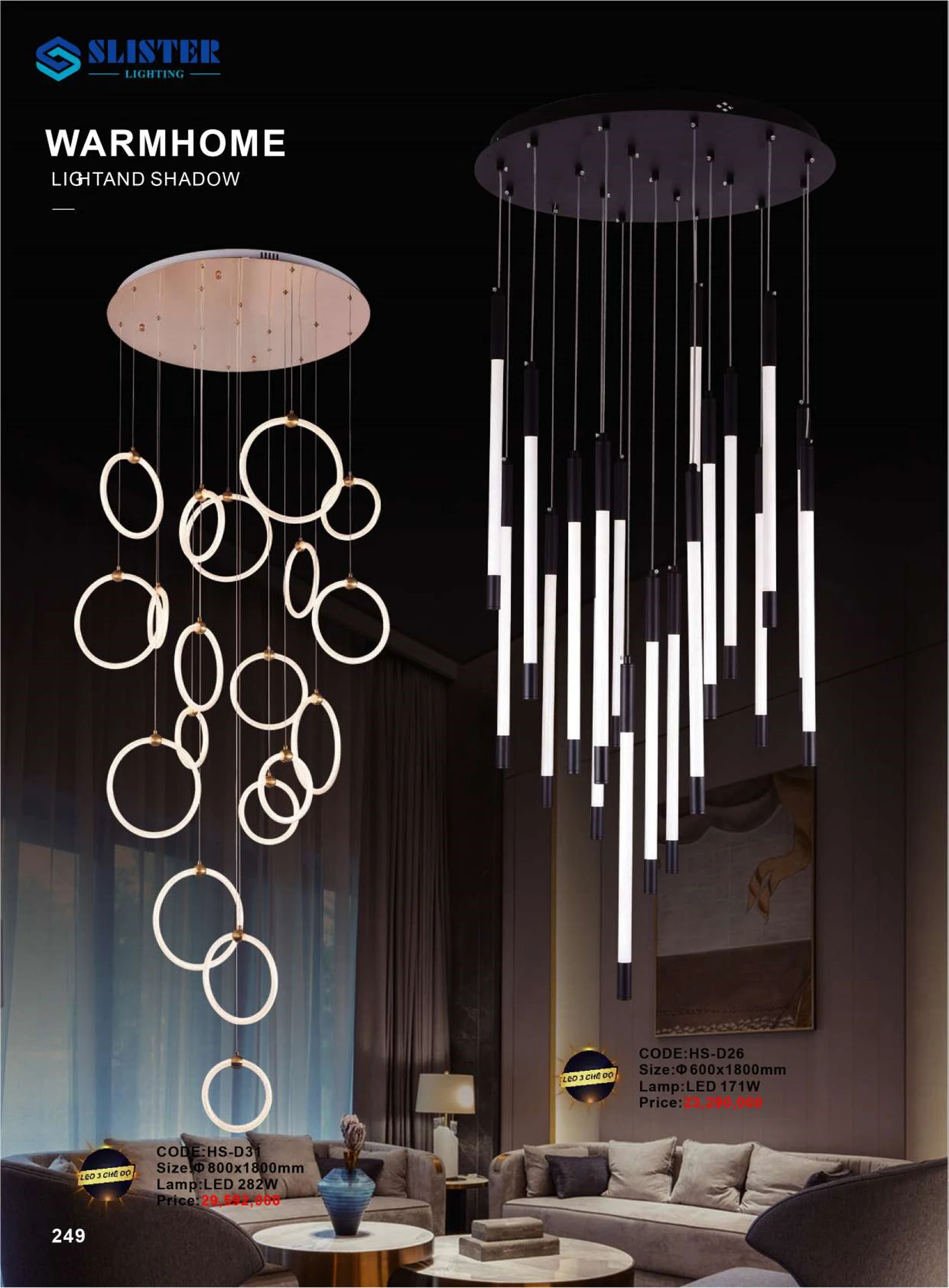 Catalogue Đèn Trang Trí SLISTER 2026 - Trang 250)