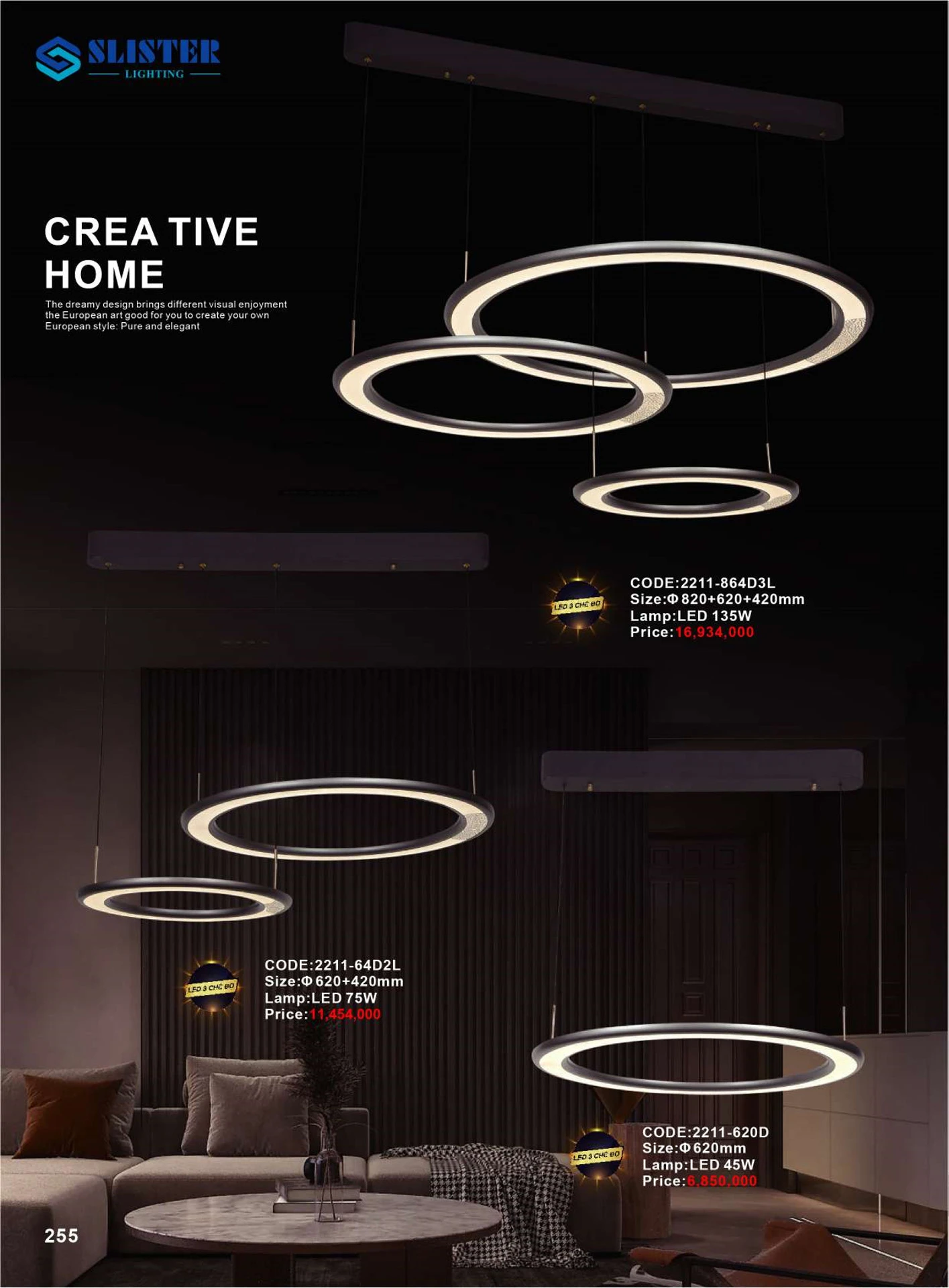 Catalogue Đèn Trang Trí SLISTER 2026 - Trang 256)