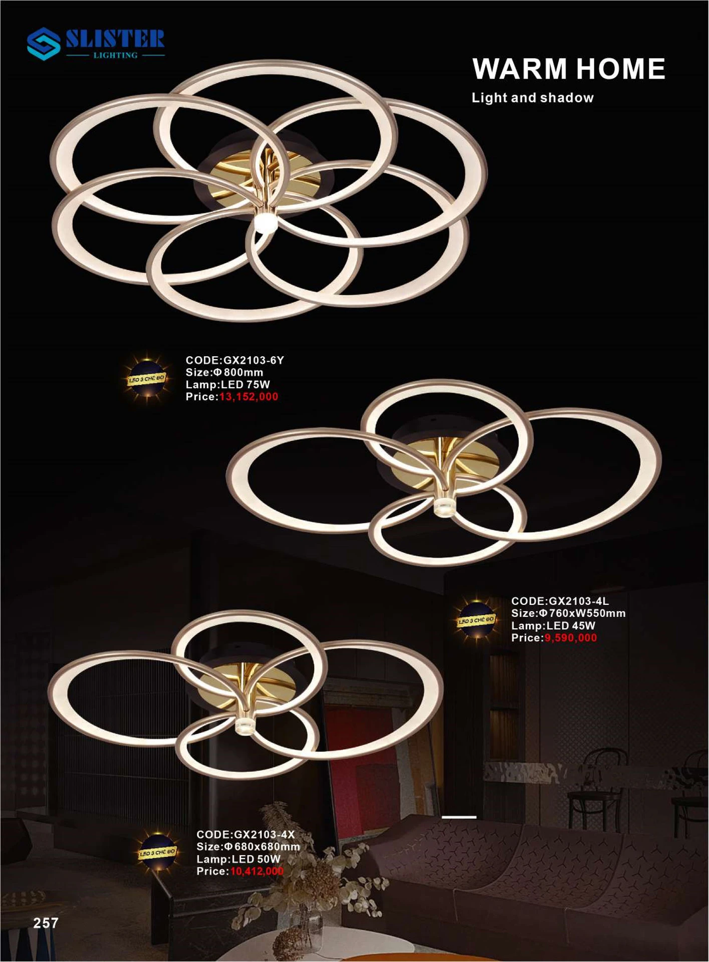 Catalogue Đèn Trang Trí SLISTER 2026 - Trang 258)
