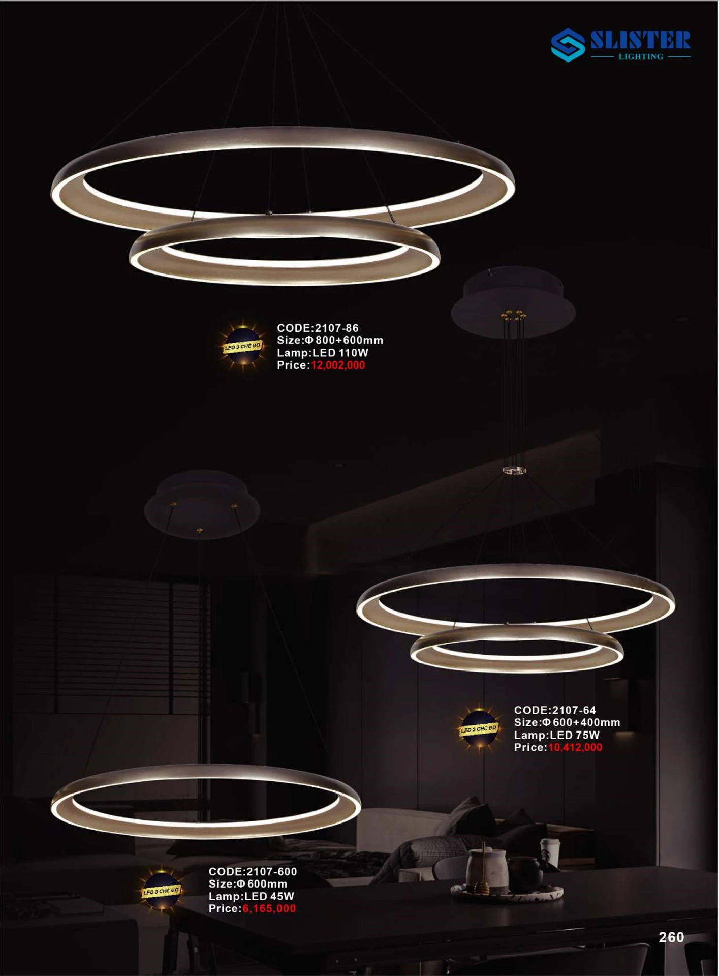 Catalogue Đèn Trang Trí SLISTER 2026 - Trang 261)
