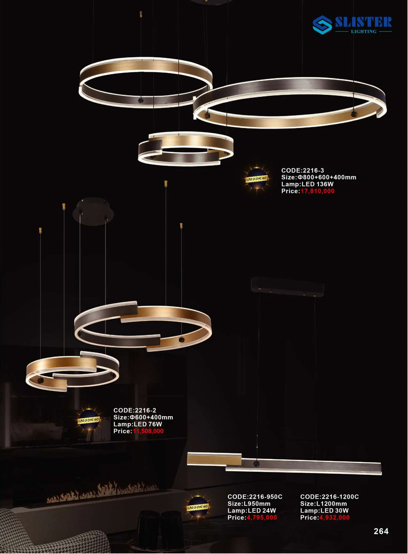 Catalogue Đèn Trang Trí SLISTER 2026 - Trang 265)