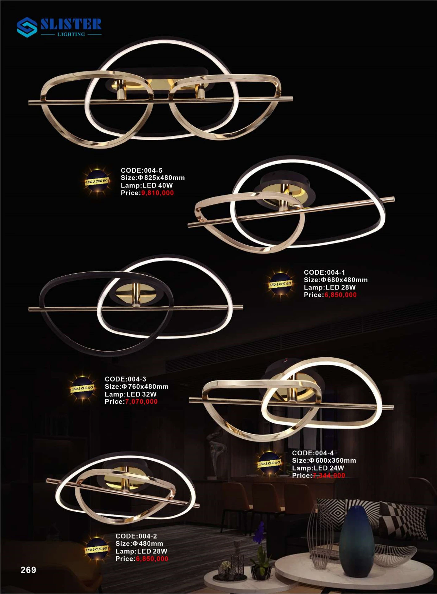 Catalogue Đèn Trang Trí SLISTER 2026 - Trang 270)