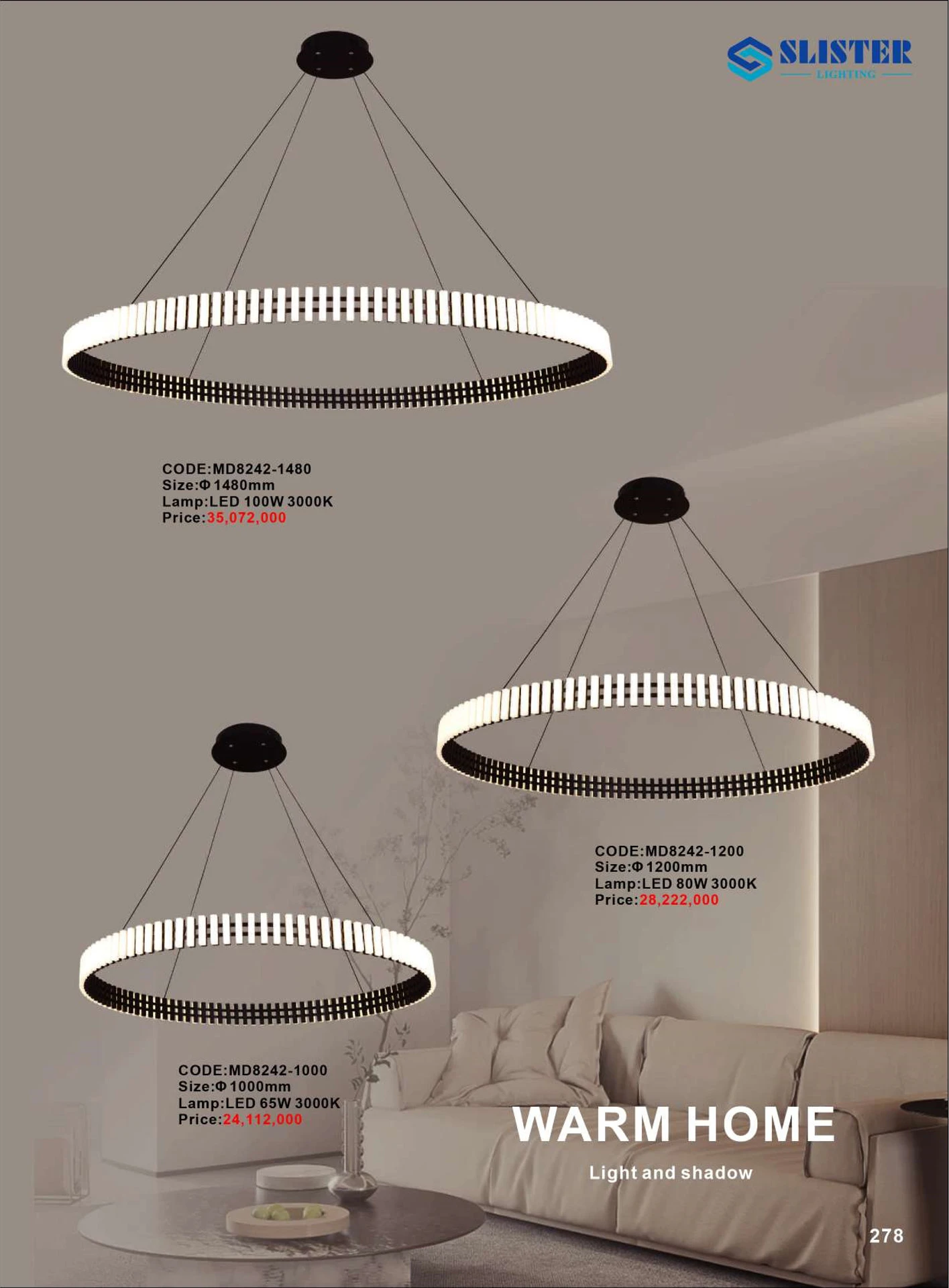 Catalogue Đèn Trang Trí SLISTER 2026 - Trang 279)