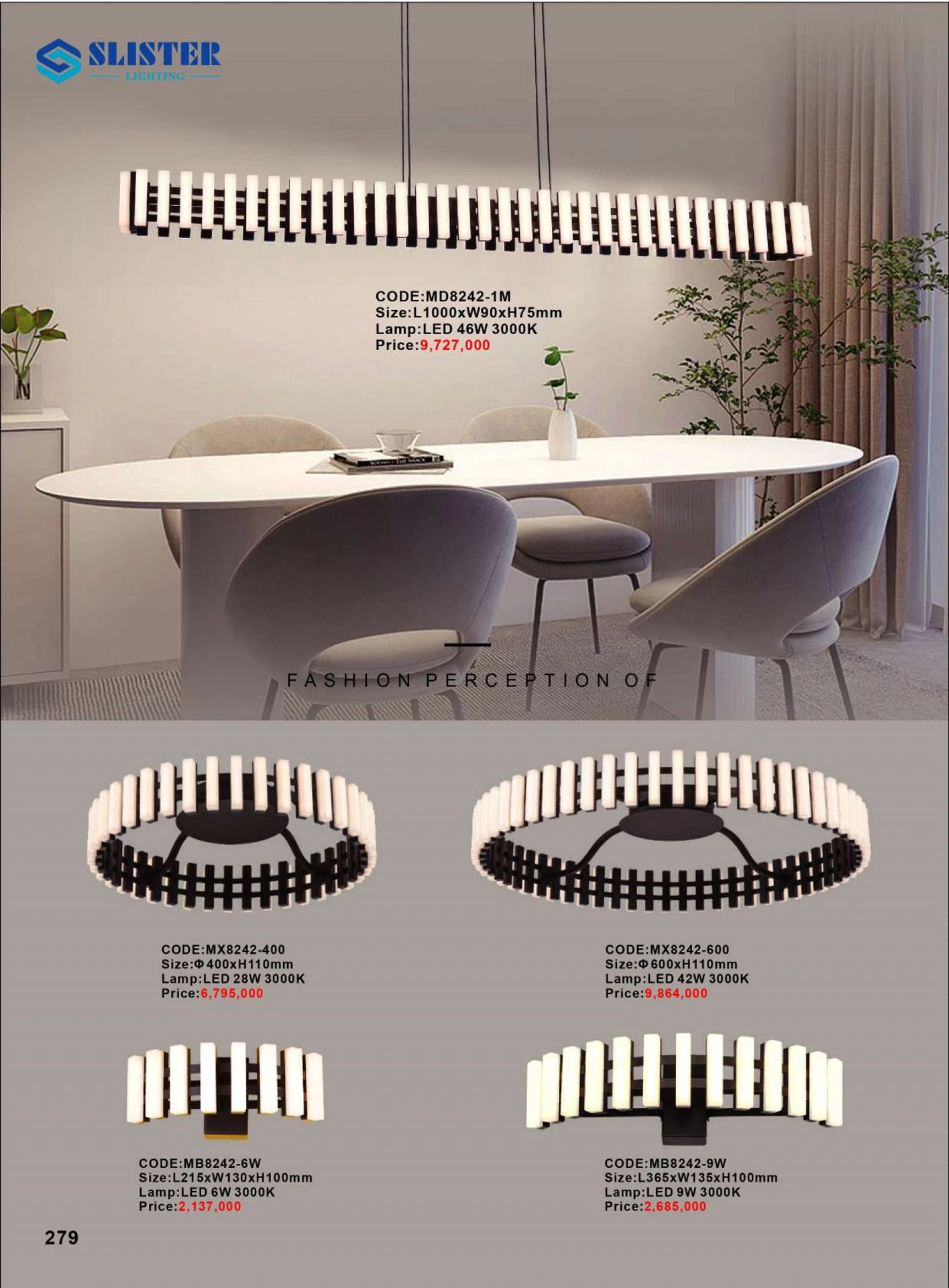Catalogue Đèn Trang Trí SLISTER 2026 - Trang 280)
