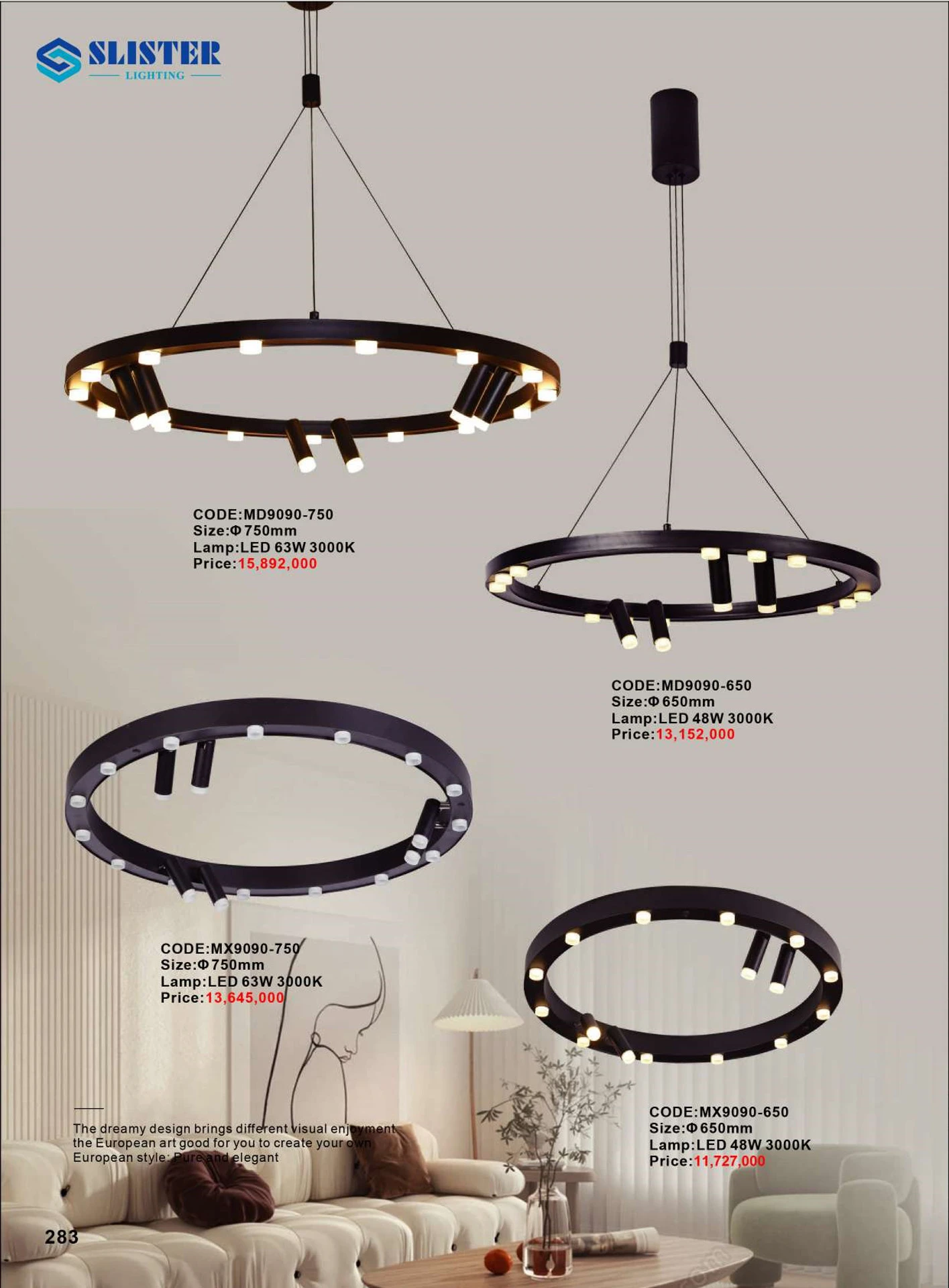 Catalogue Đèn Trang Trí SLISTER 2026 - Trang 284)