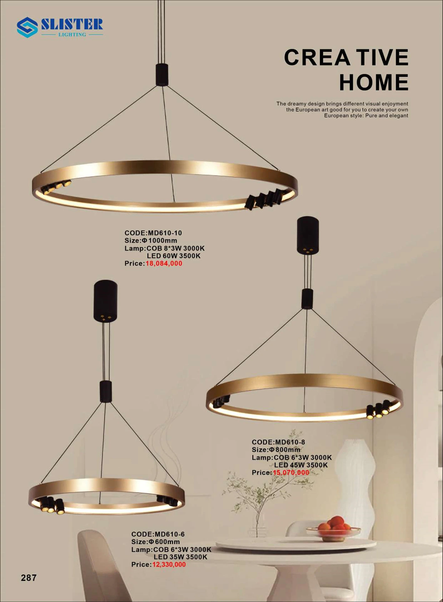 Catalogue Đèn Trang Trí SLISTER 2026 - Trang 288)