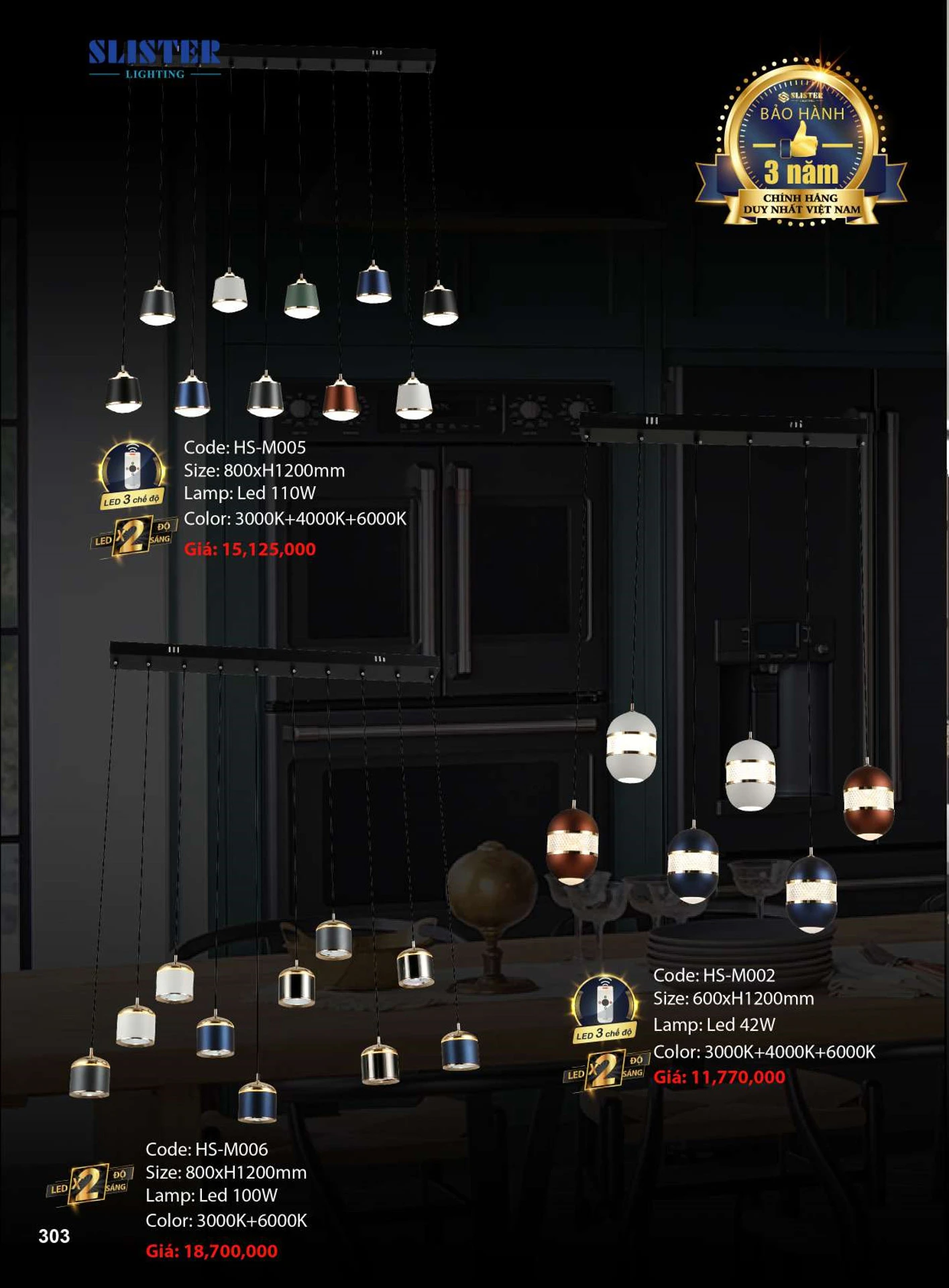 Catalogue Đèn Trang Trí SLISTER 2026 - Trang 304)
