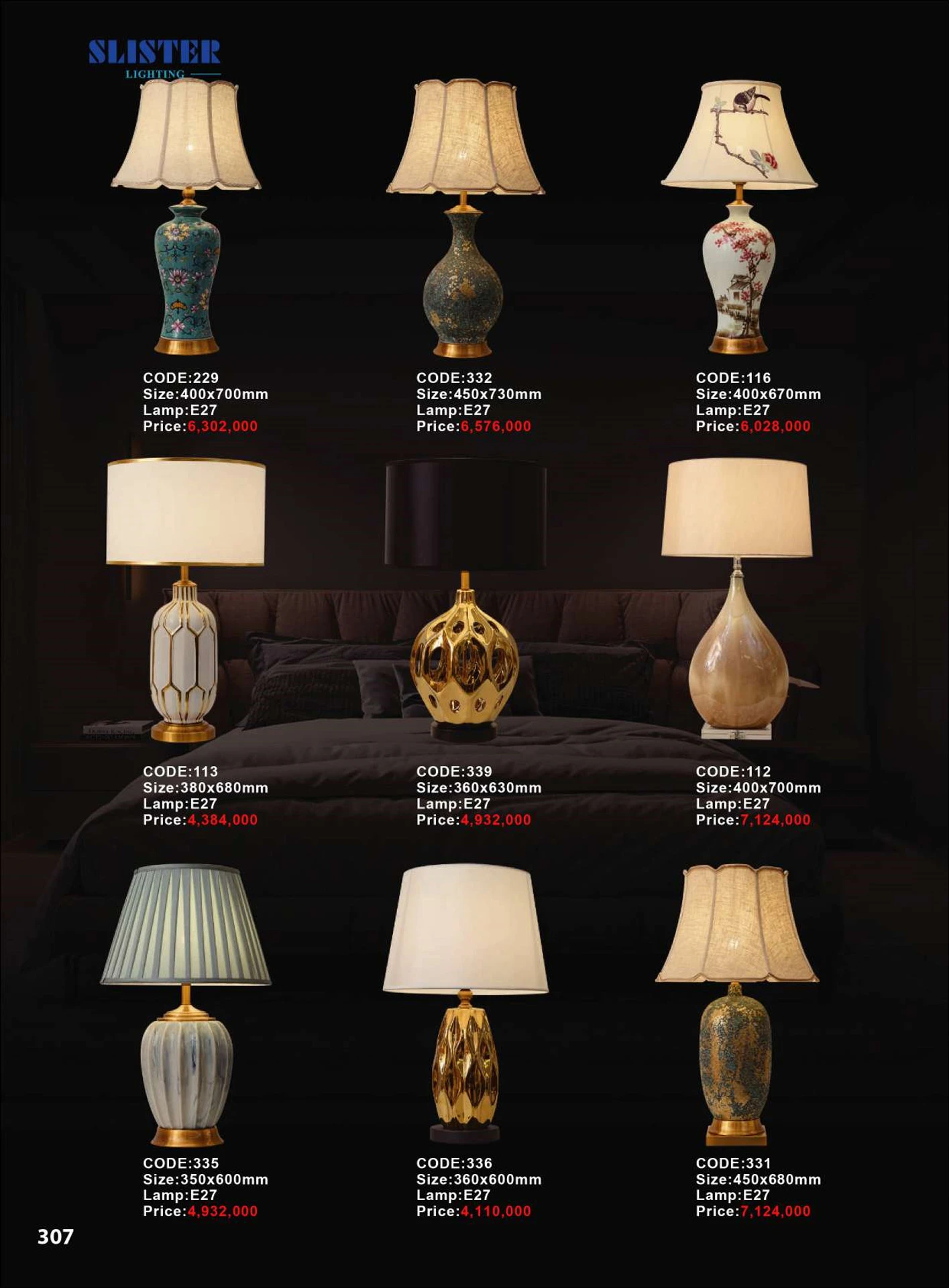 Catalogue Đèn Trang Trí SLISTER 2026 - Trang 308)