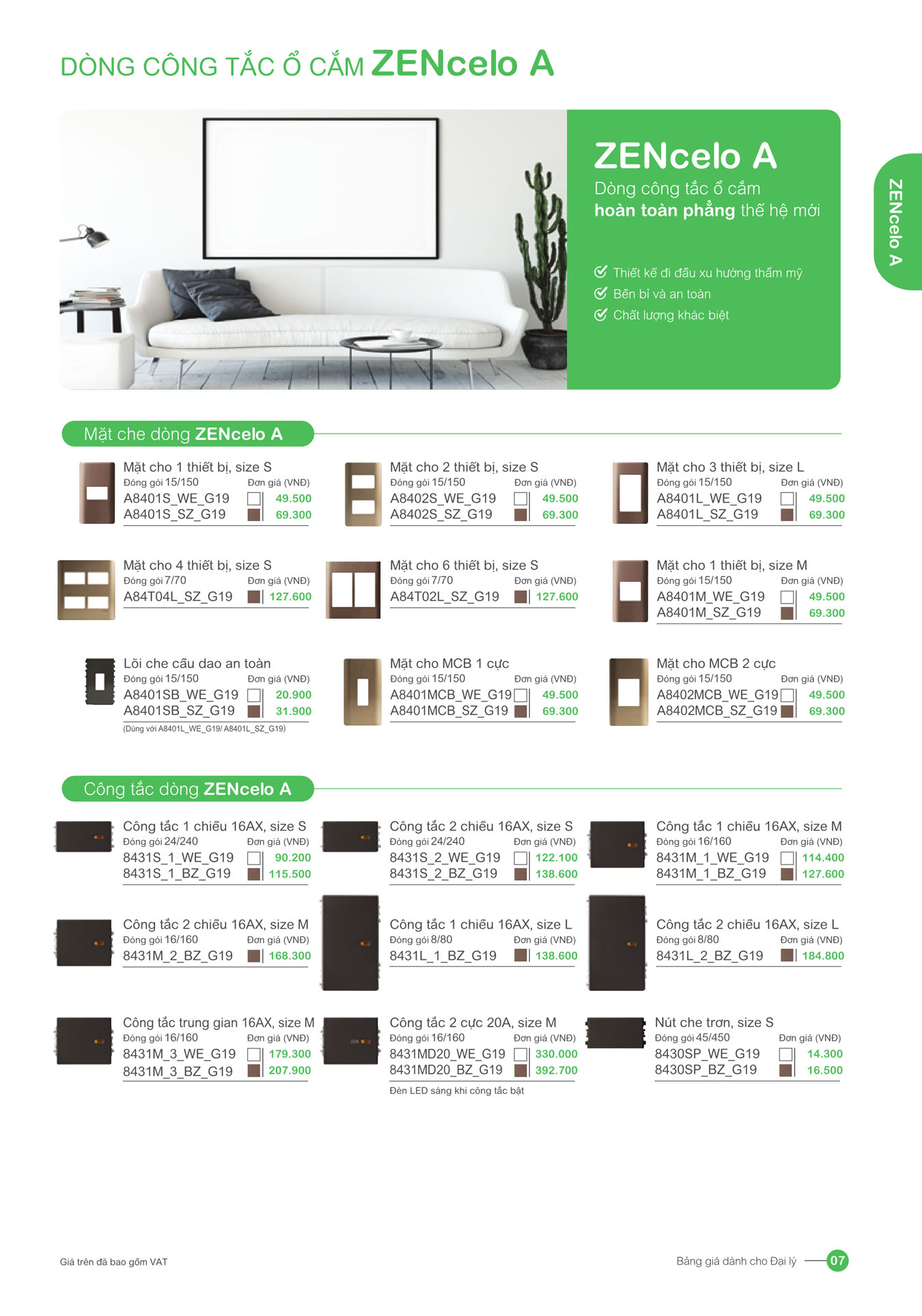 Bảng giá Schneider 2025 (dành cho đại lý) - Trang 7)