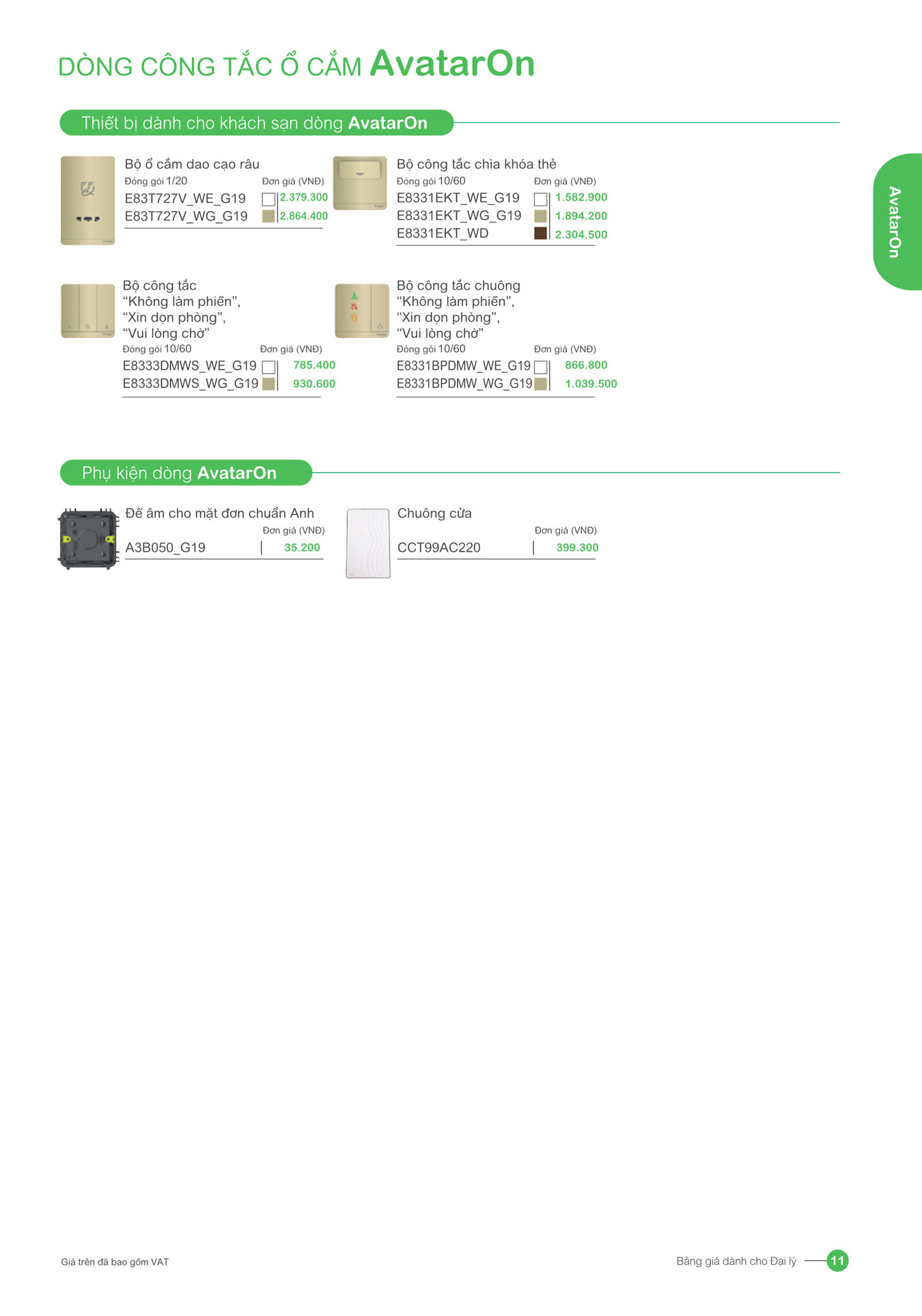 Bảng giá Schneider 2025 (dành cho đại lý) - Trang 11)
