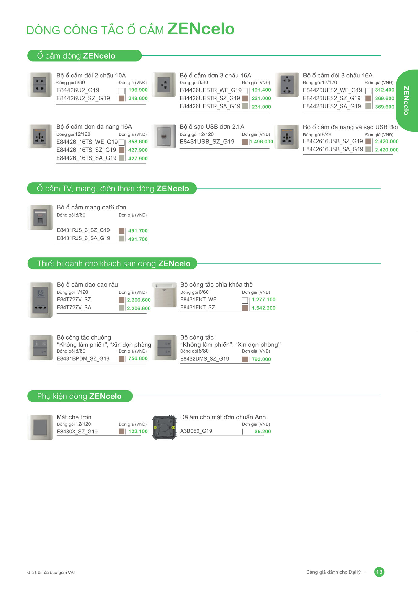 Bảng giá Schneider 2025 (dành cho đại lý) - Trang 13)