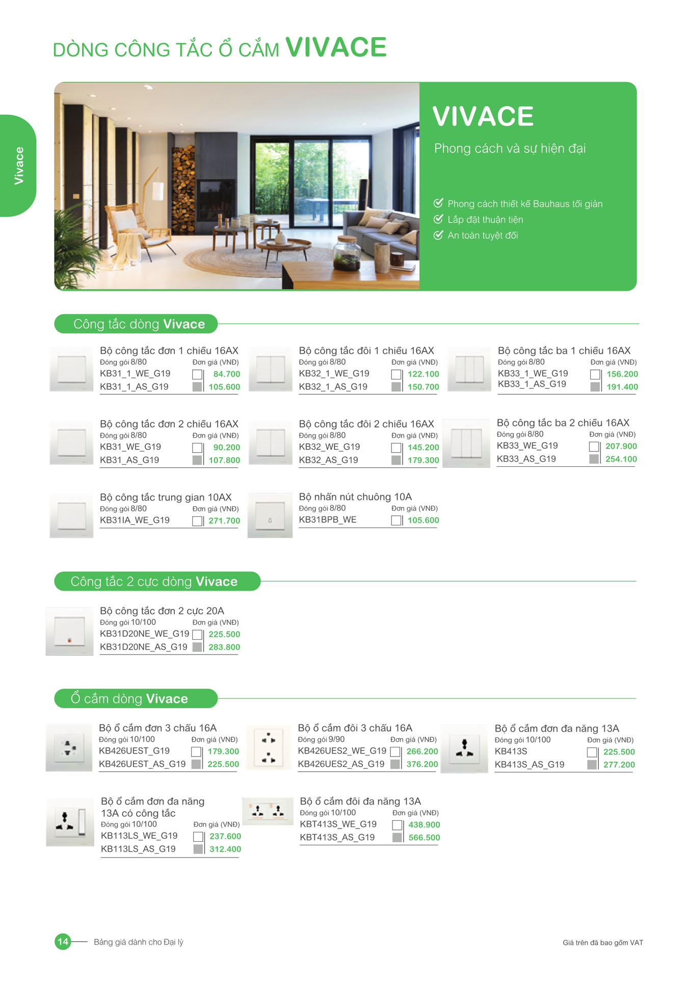 Bảng giá Schneider 2025 (dành cho đại lý) - Trang 14)