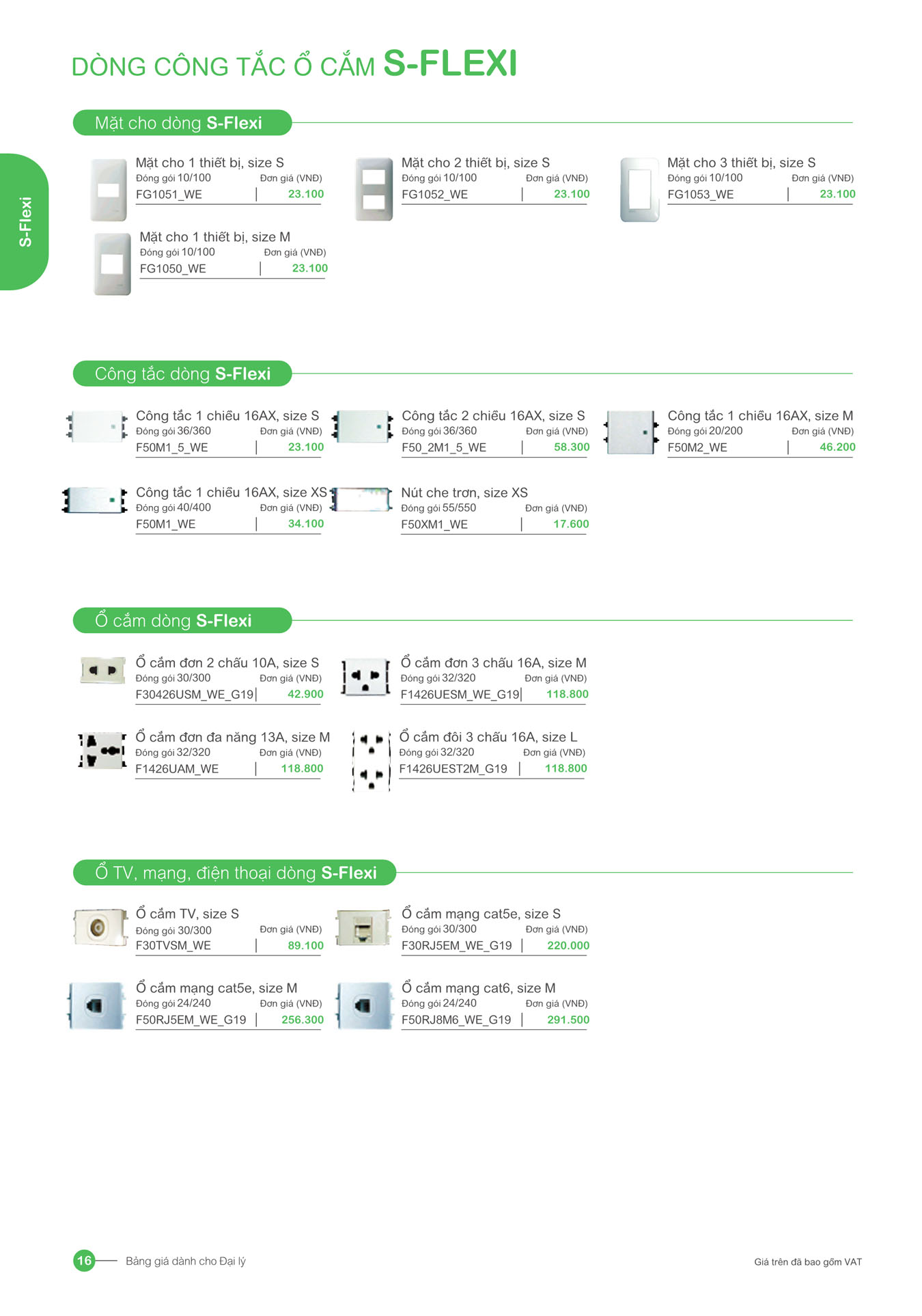 Bảng giá Schneider 2025 (dành cho đại lý) - Trang 16)