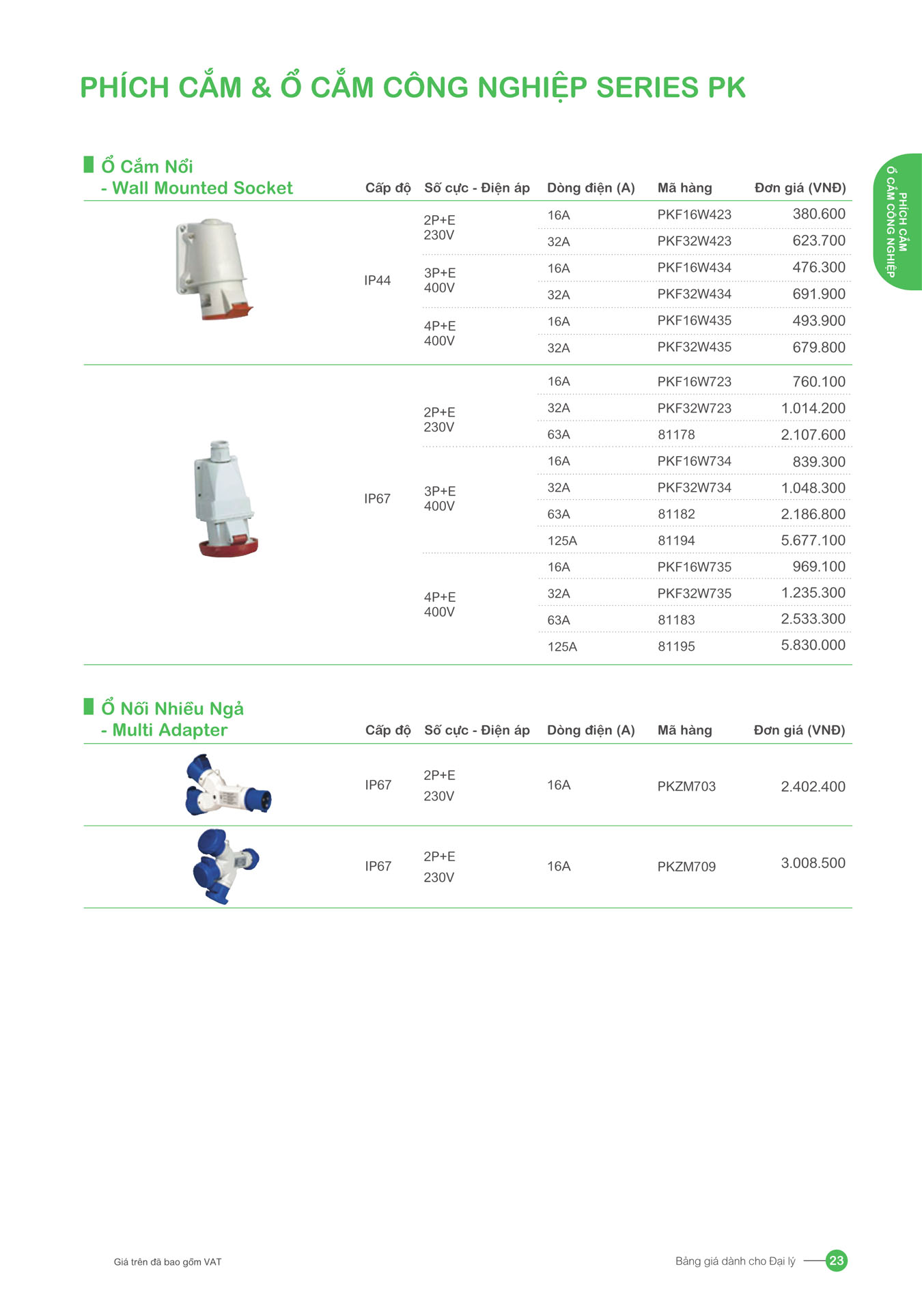 Bảng giá Schneider 2025 (dành cho đại lý) - Trang 23)