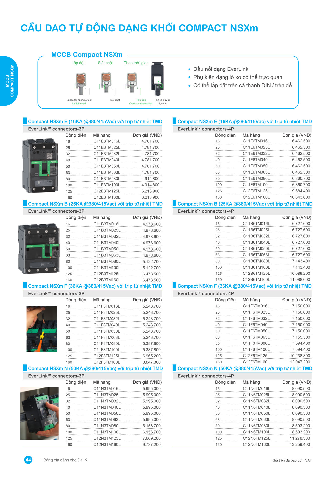Bảng giá Schneider 2025 (dành cho đại lý) - Trang 44)