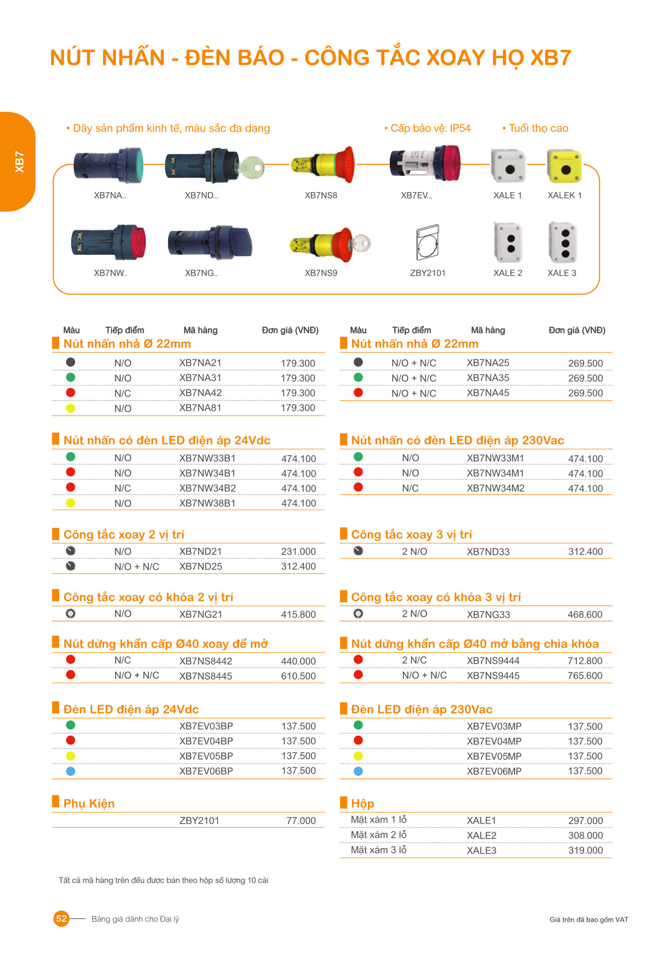 Bảng giá Schneider 2025 (dành cho đại lý) - Trang 52)