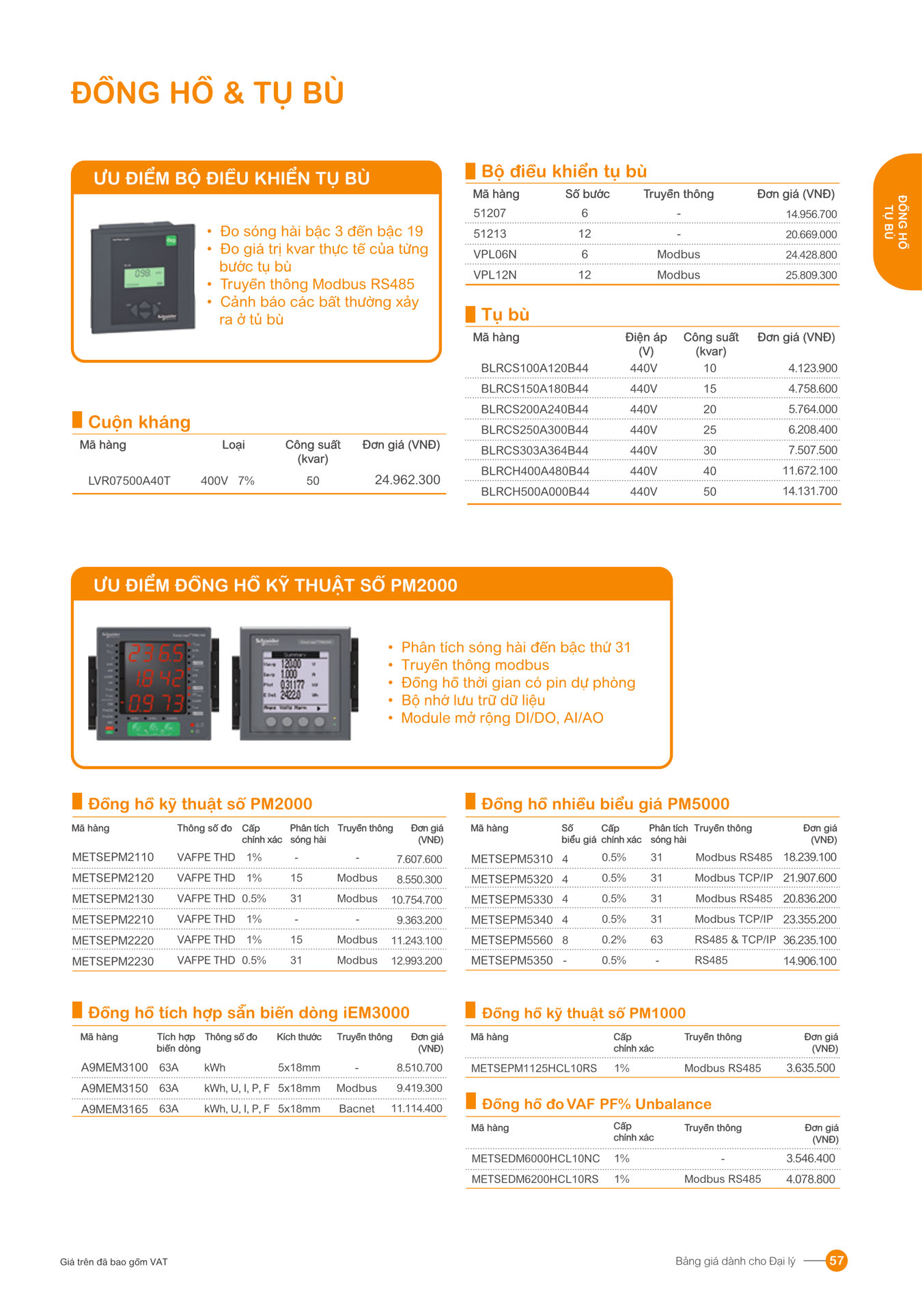 Bảng giá Schneider 2025 (dành cho đại lý) - Trang 57)