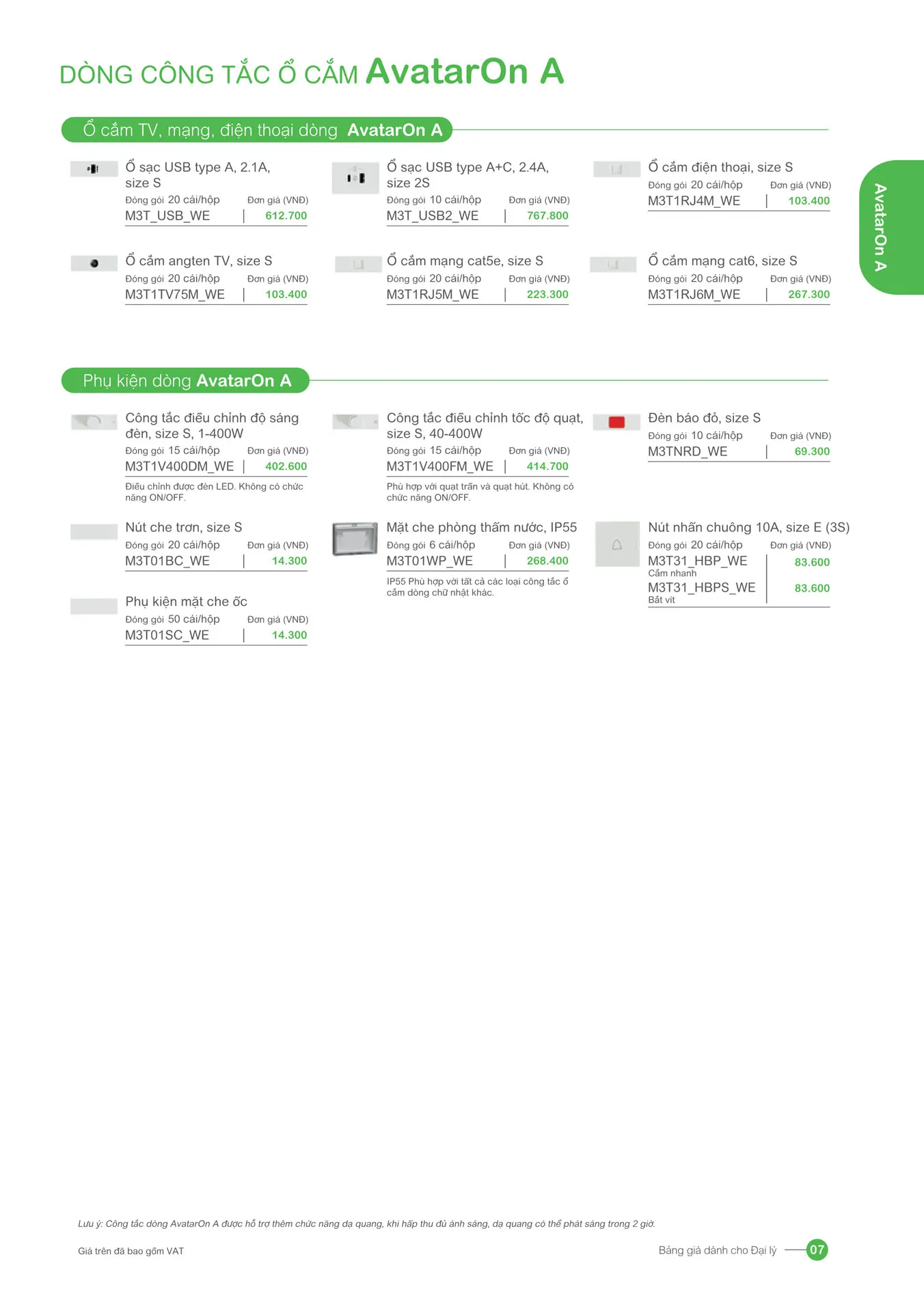 Bảng giá Schneider 2026 (dành cho đại lý) - Trang 7)
