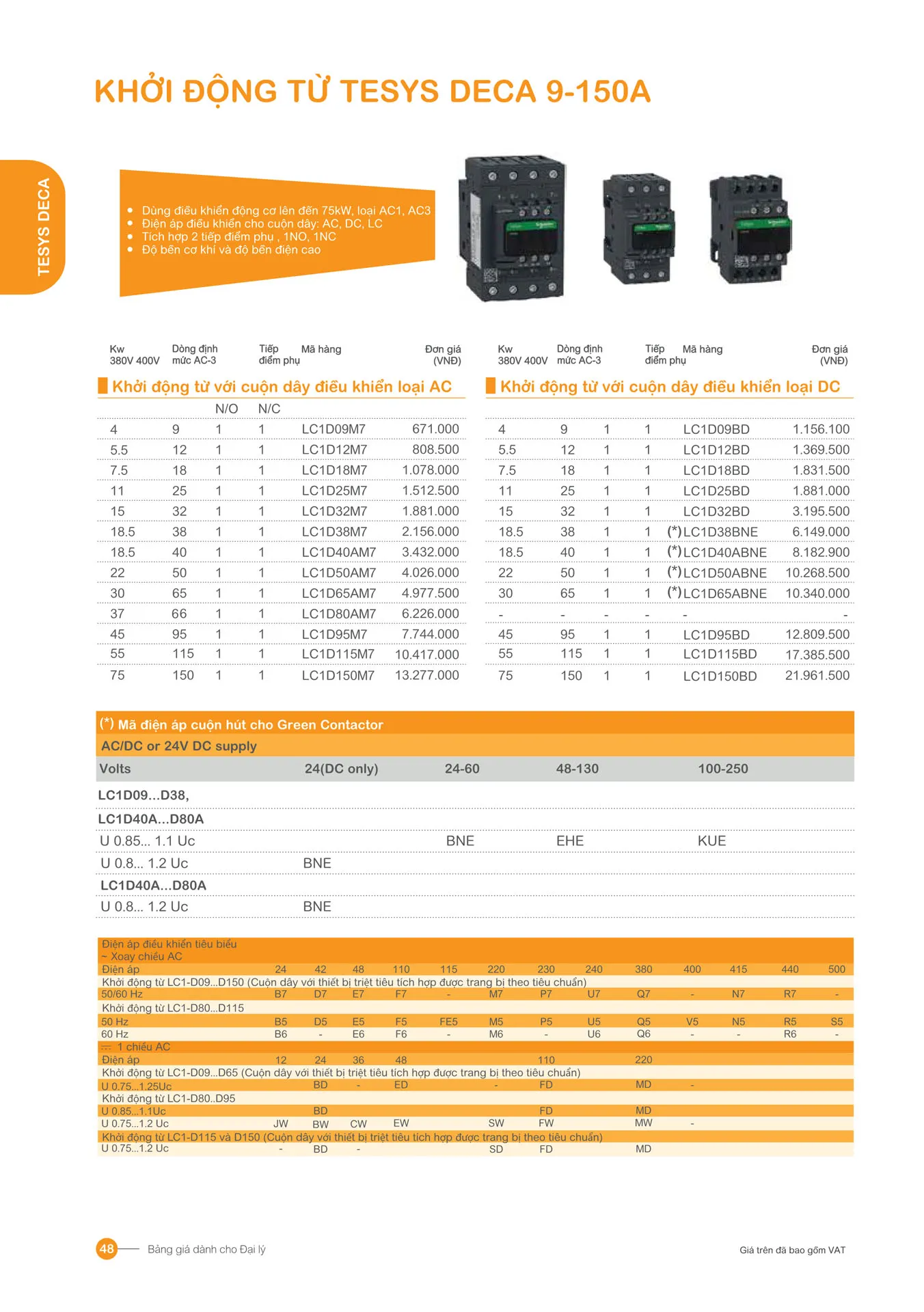 Bảng giá Schneider 2026 (dành cho đại lý) - Trang 48)