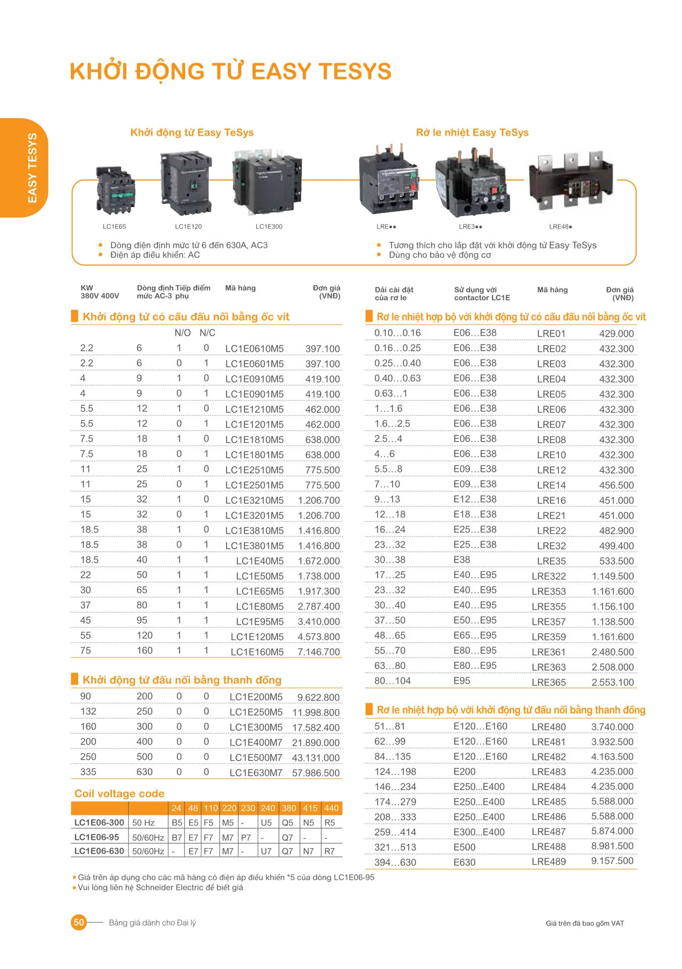 Bảng giá Schneider 2026 (dành cho đại lý) - Trang 50)