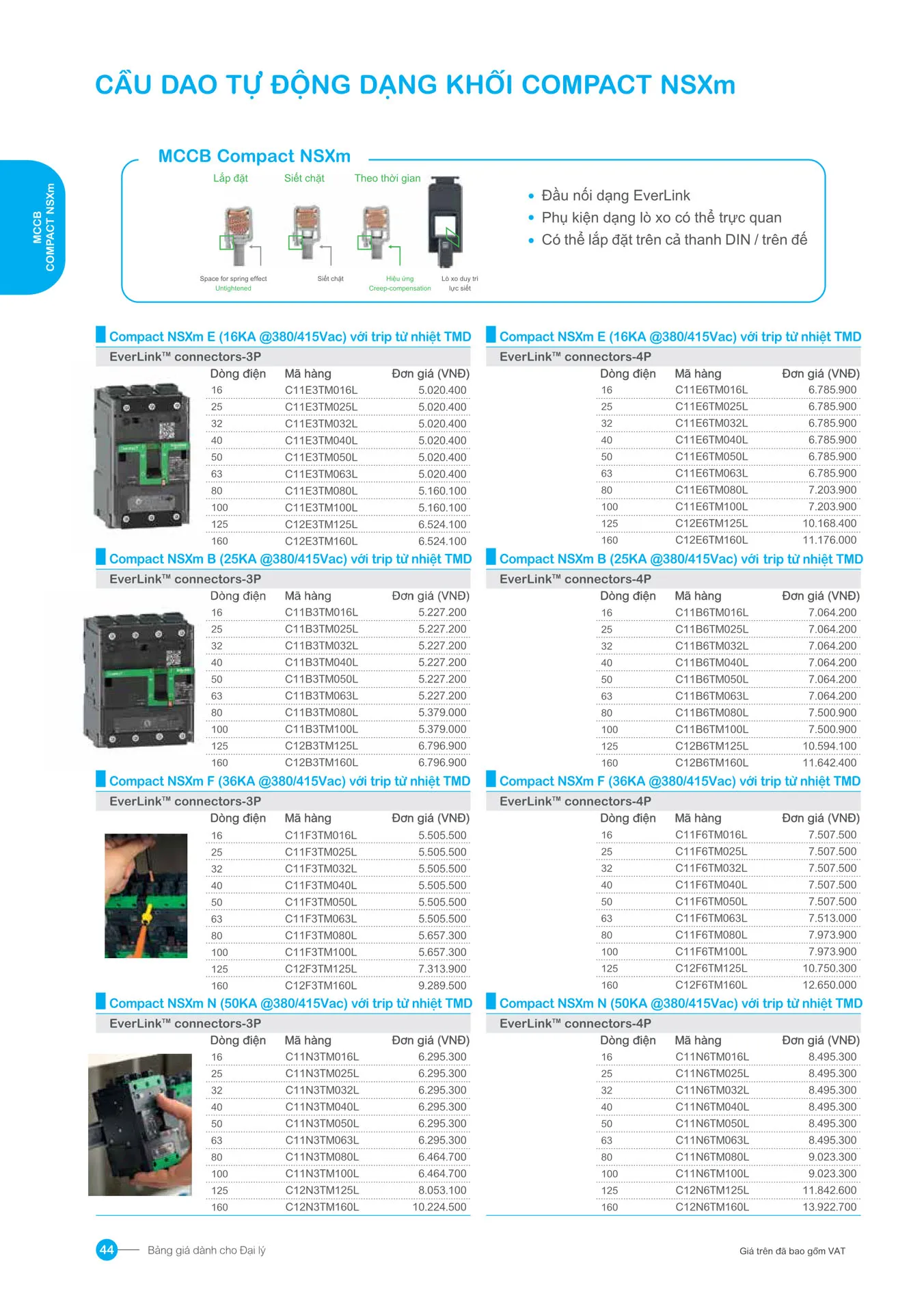 Bảng giá Schneider 2026 (dành cho đại lý) - Trang 44)