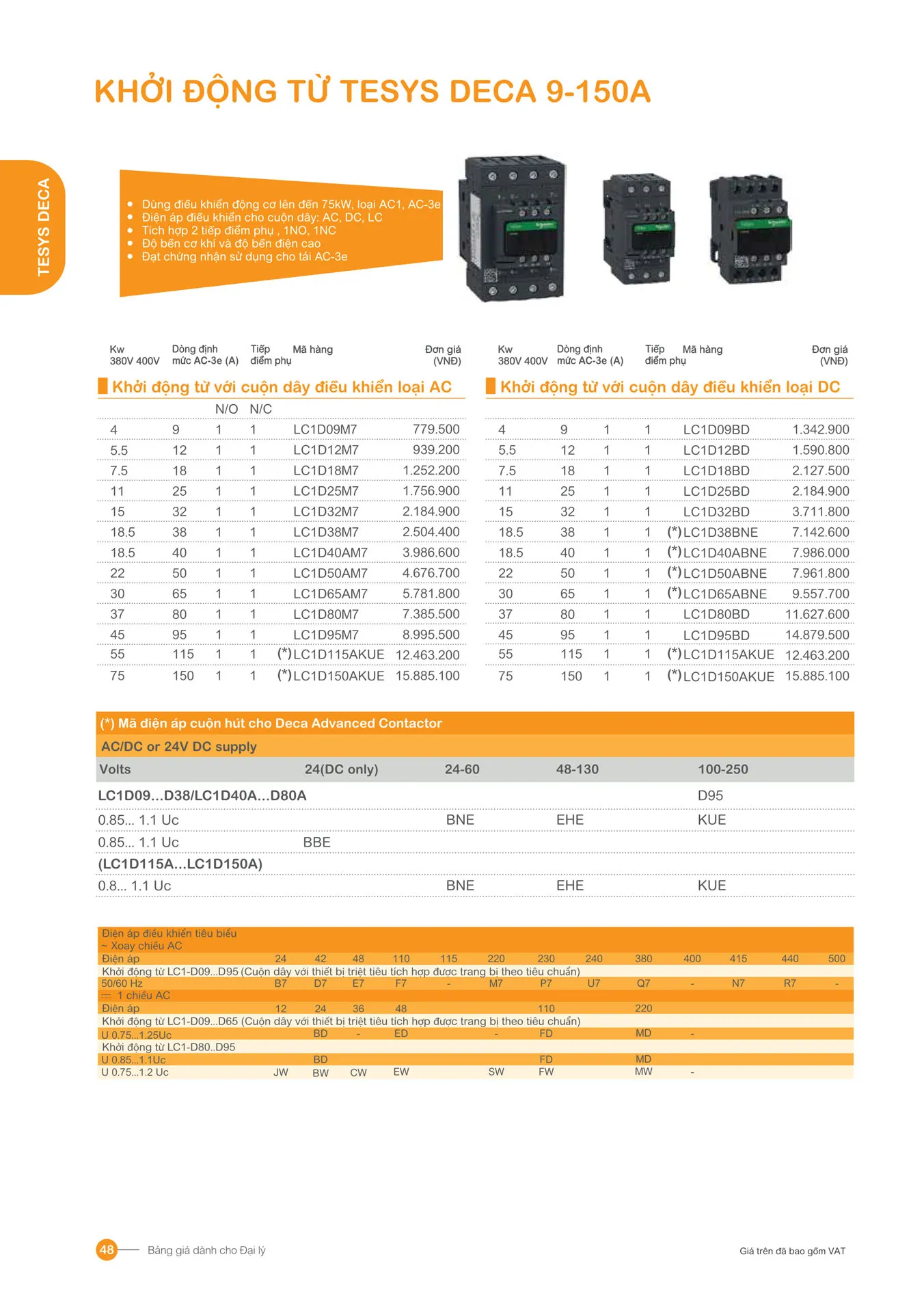 Bảng giá Schneider 2026 (dành cho đại lý) - Trang 48)