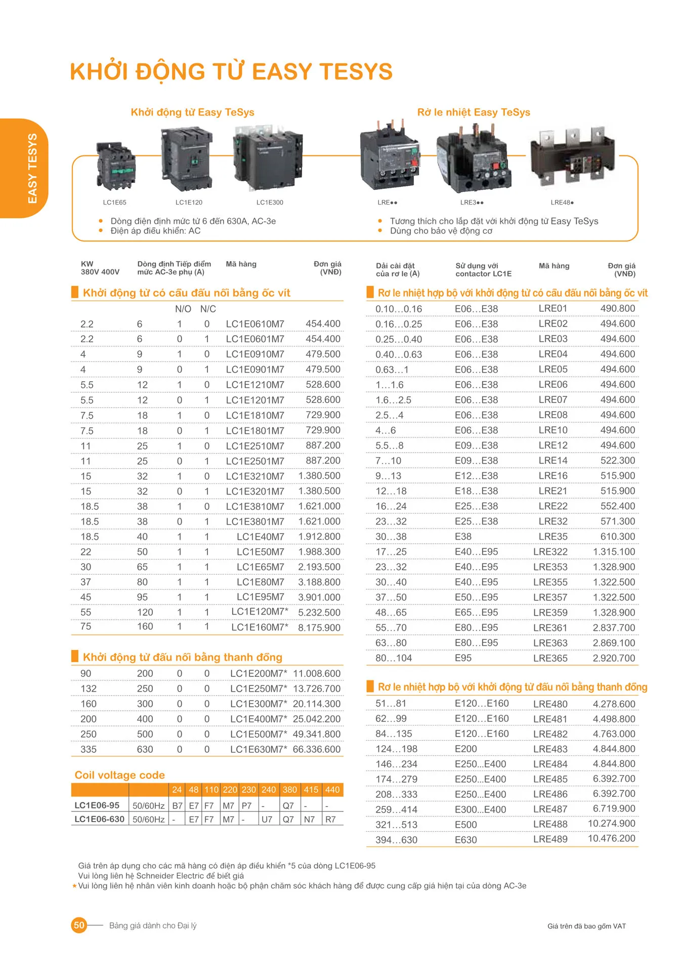 Bảng giá Schneider 2026 (dành cho đại lý) - Trang 50)