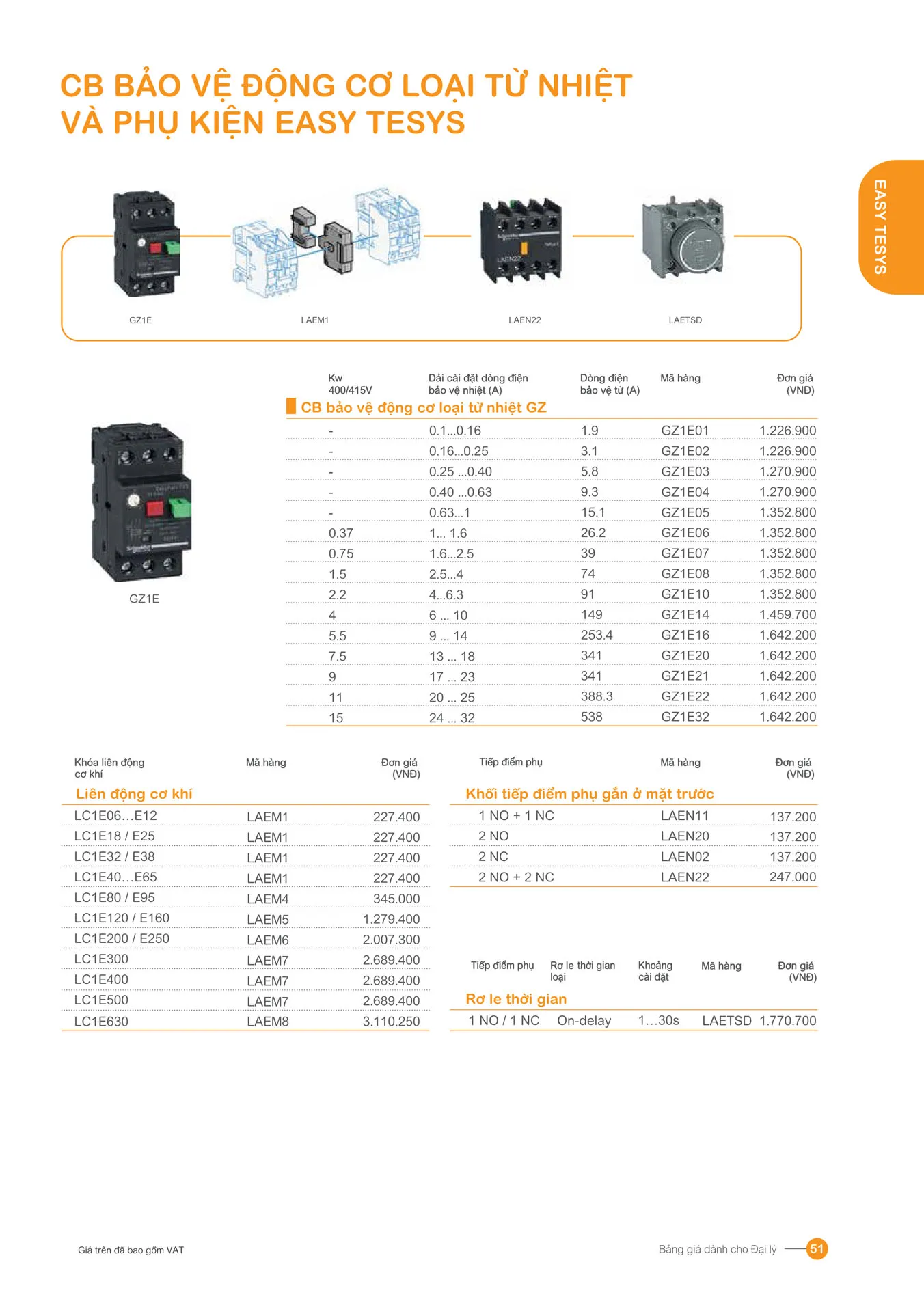 Bảng giá Schneider 2026 (dành cho đại lý) - Trang 51)