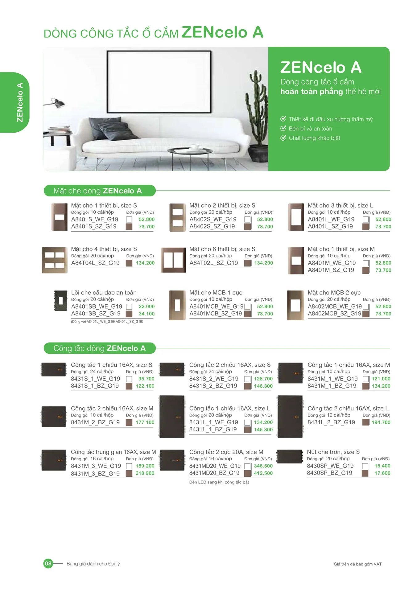 Bảng giá Schneider 2026 (dành cho đại lý) - Trang 8)