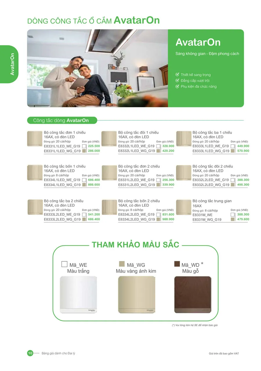 Bảng giá Schneider 2026 (dành cho đại lý) - Trang 10)