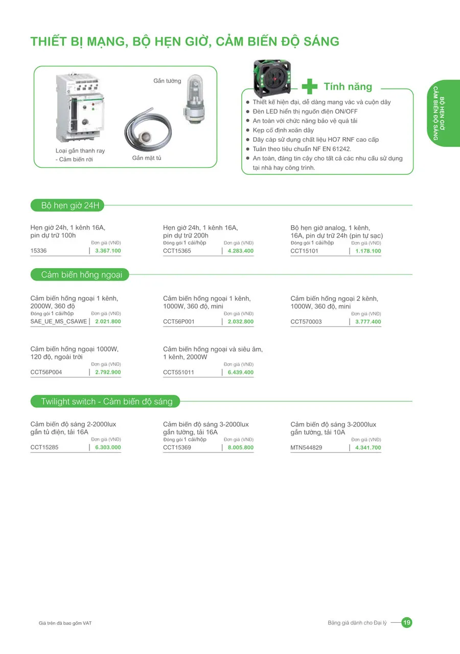 Bảng giá Schneider 2026 (dành cho đại lý) - Trang 19)