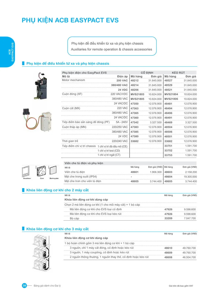 Bảng giá Schneider 2026 (dành cho đại lý) - Trang 38)