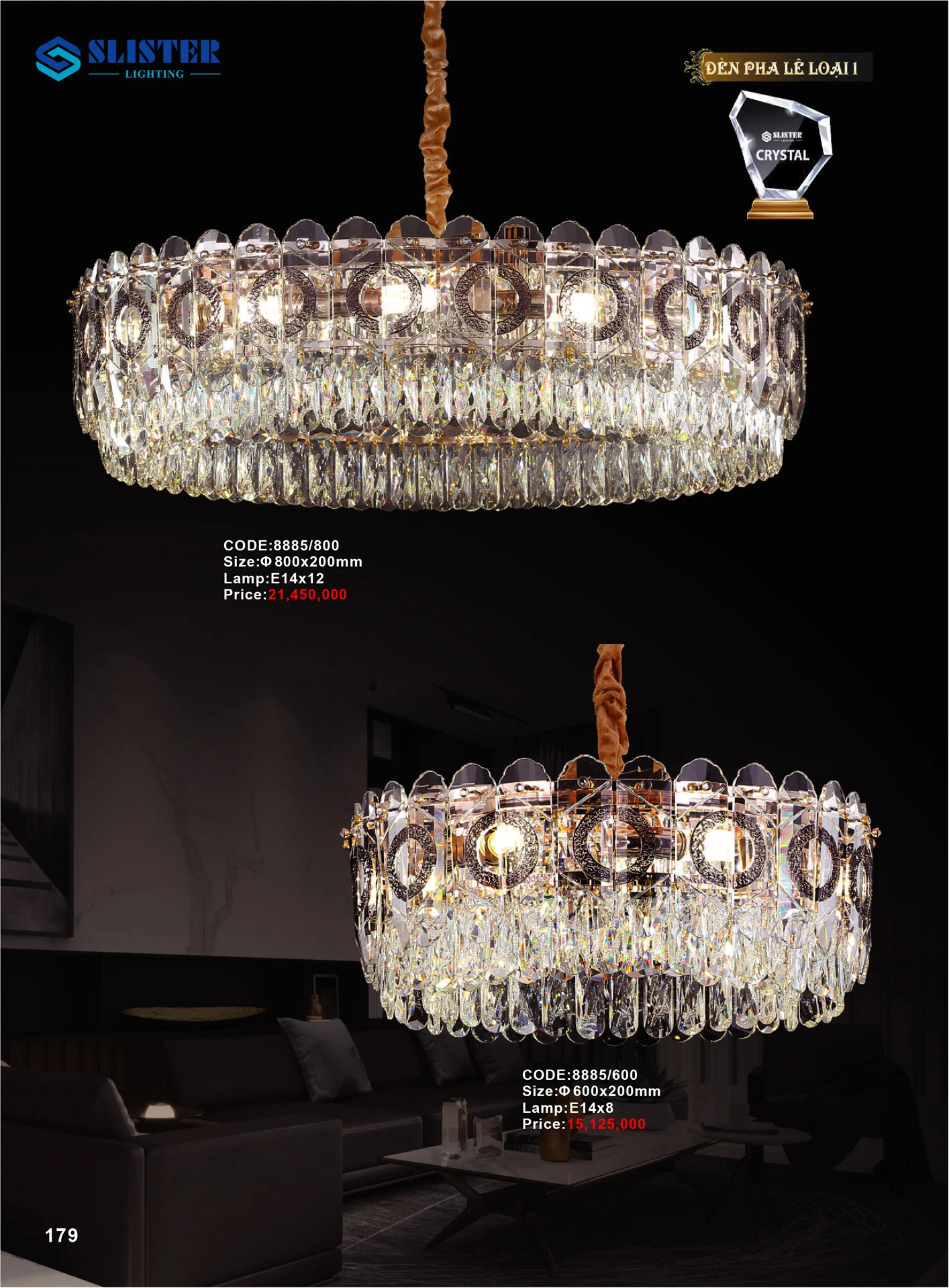 Catalogue Đèn Trang Trí SLISTER 2026 - Trang 178
