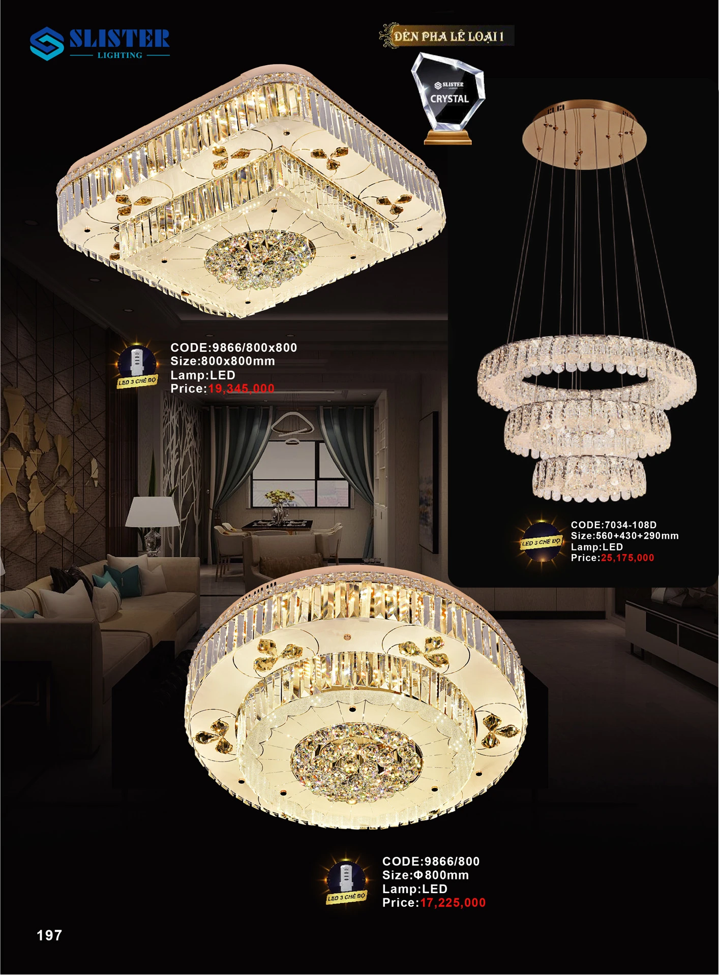 Catalogue Đèn Trang Trí SLISTER 2026 - Trang 196