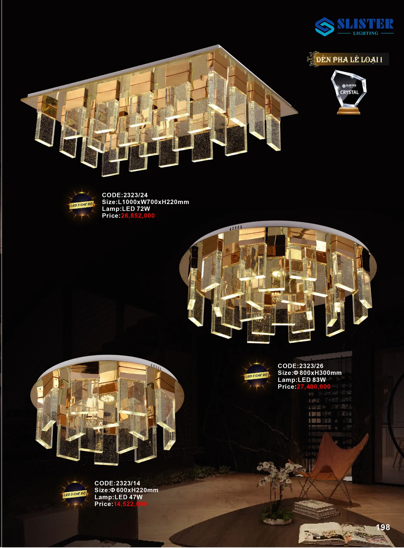 Catalogue Đèn Trang Trí SLISTER 2026 - Trang 197