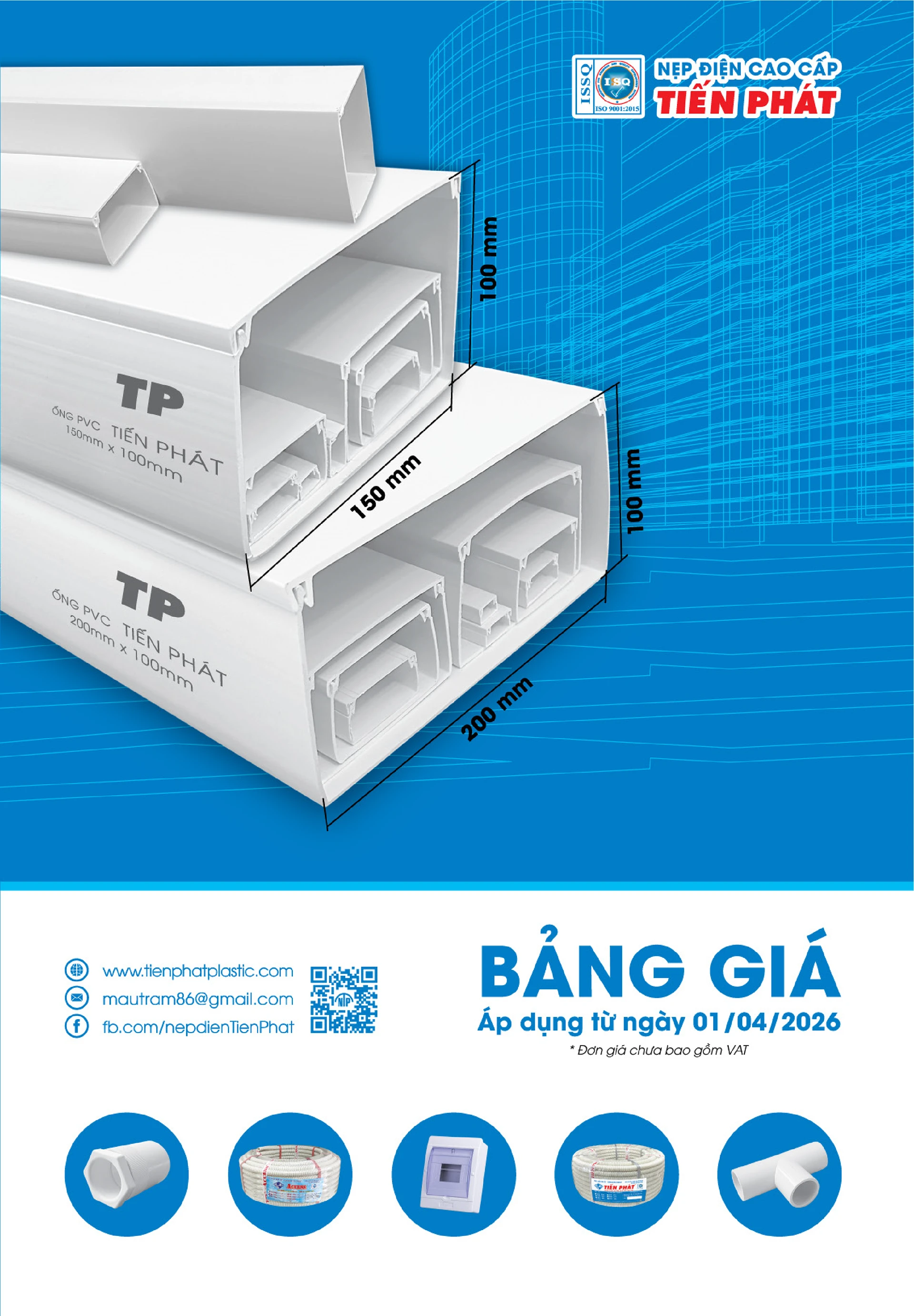 Bảng Giá thiết bị điện nước Tiến Phát 2026 - Trang 1