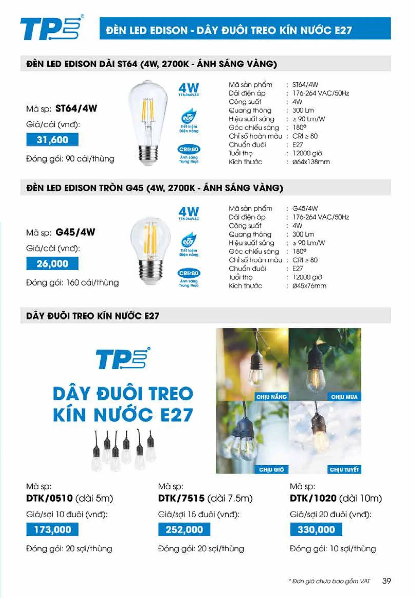 Bảng Giá thiết bị điện nước Tiến Phát 2025 - Trang 66)
