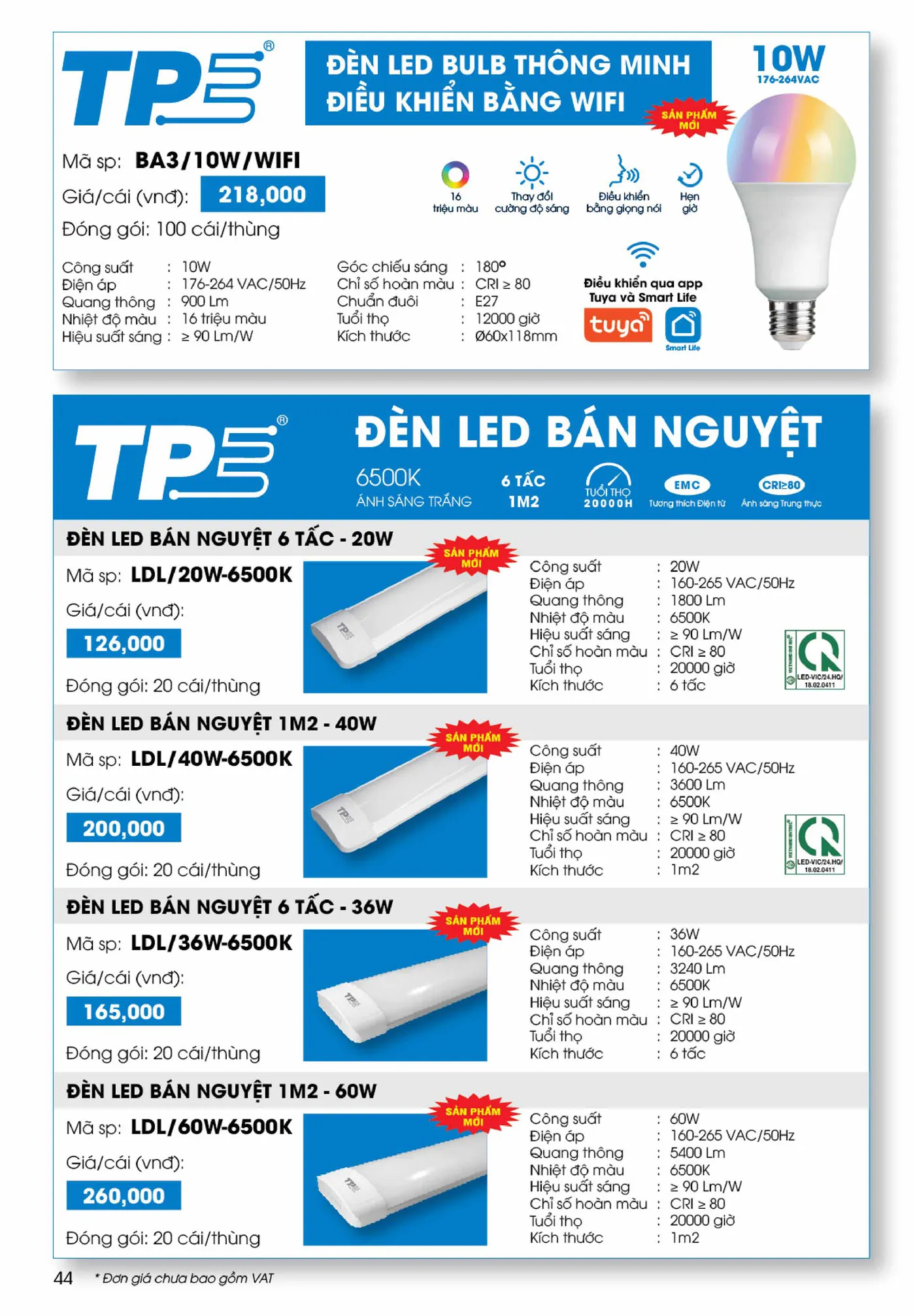 Bảng Giá thiết bị điện nước Tiến Phát 2025 - Trang 71)