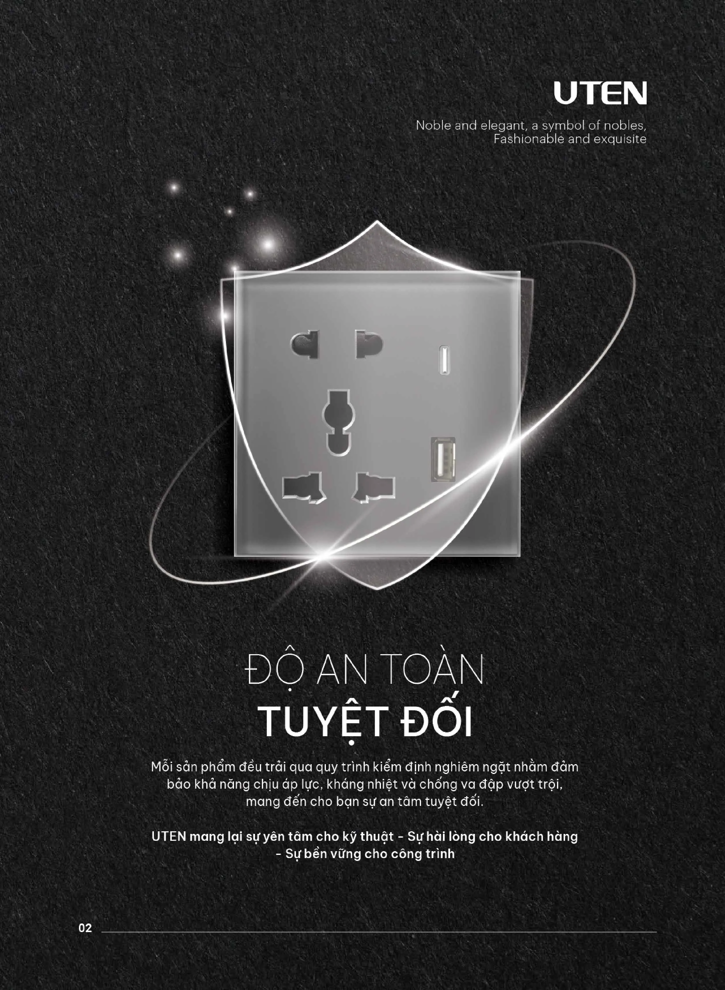 Catalogue UTEN 2026 (Công tắc & Ổ cắm) - Trang 1)