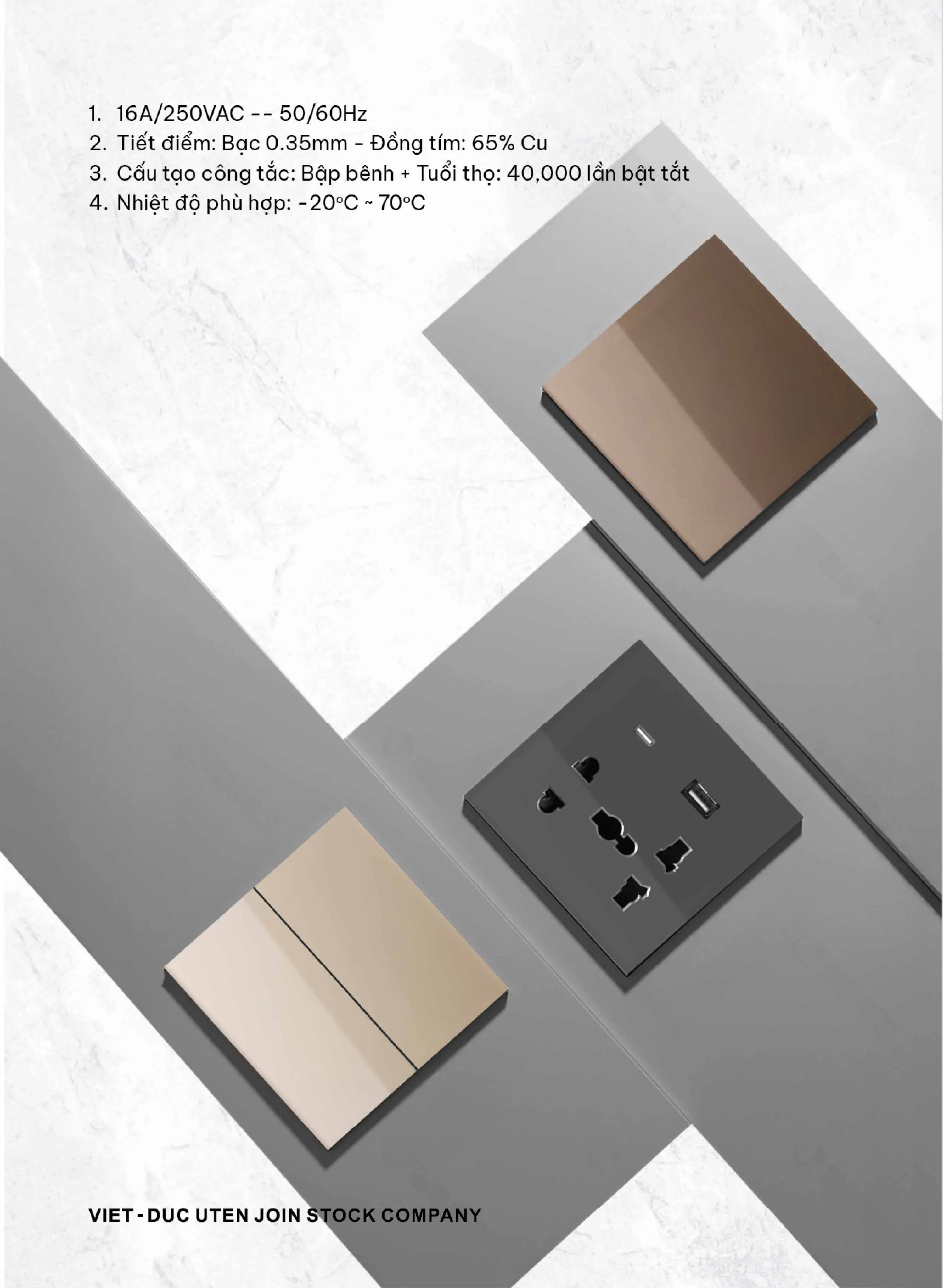 Catalogue UTEN 2026 (Công tắc & Ổ cắm) - Trang 3)