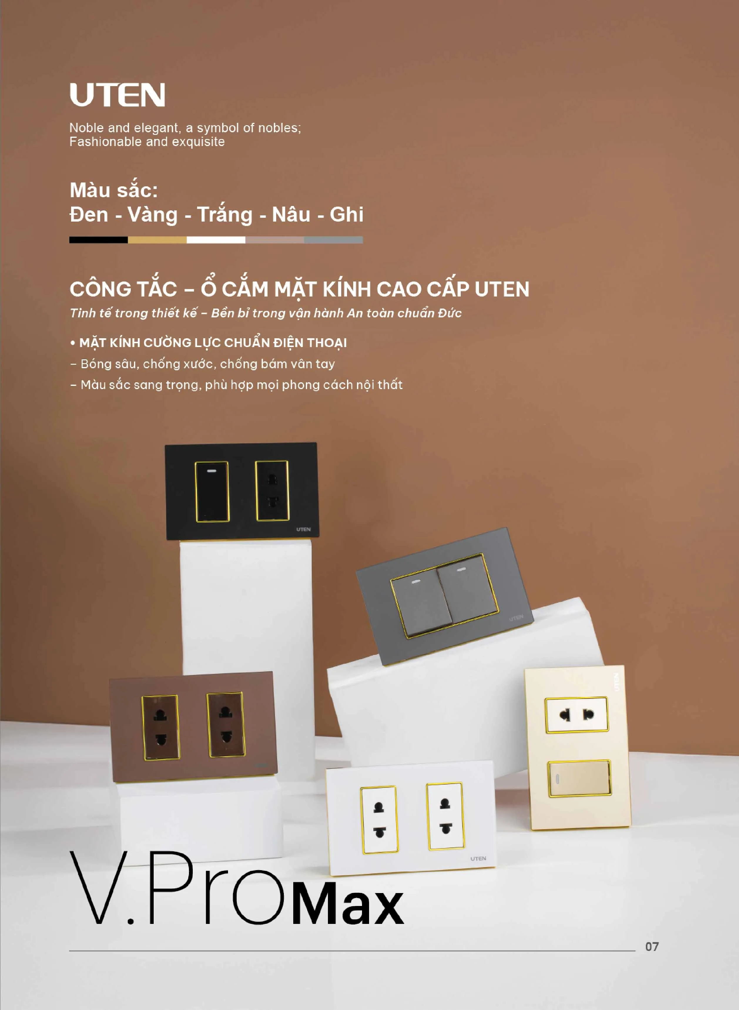 Catalogue UTEN 2026 (Công tắc & Ổ cắm) - Trang 8)
