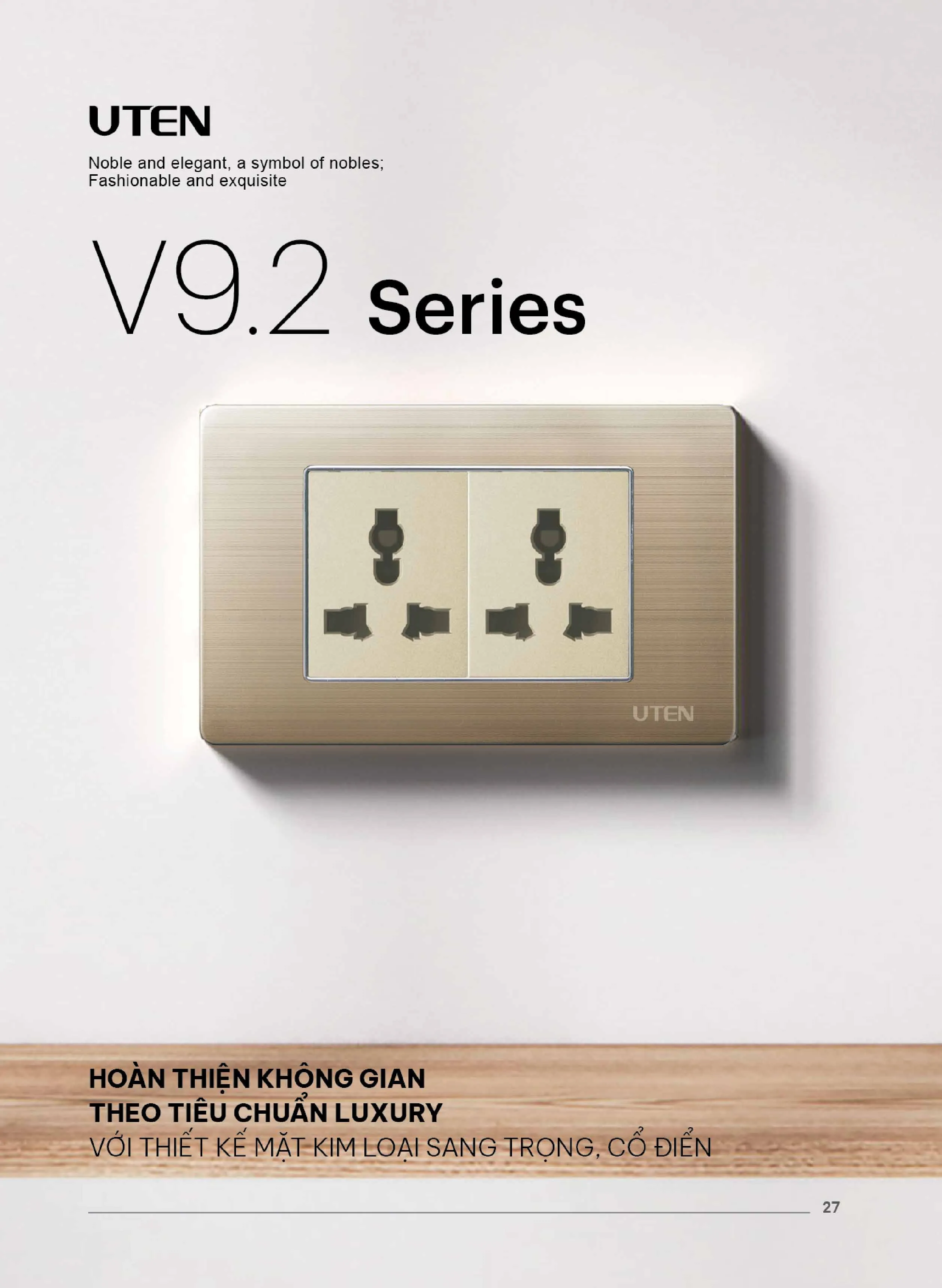 Catalogue UTEN 2026 (Công tắc & Ổ cắm) - Trang 28)