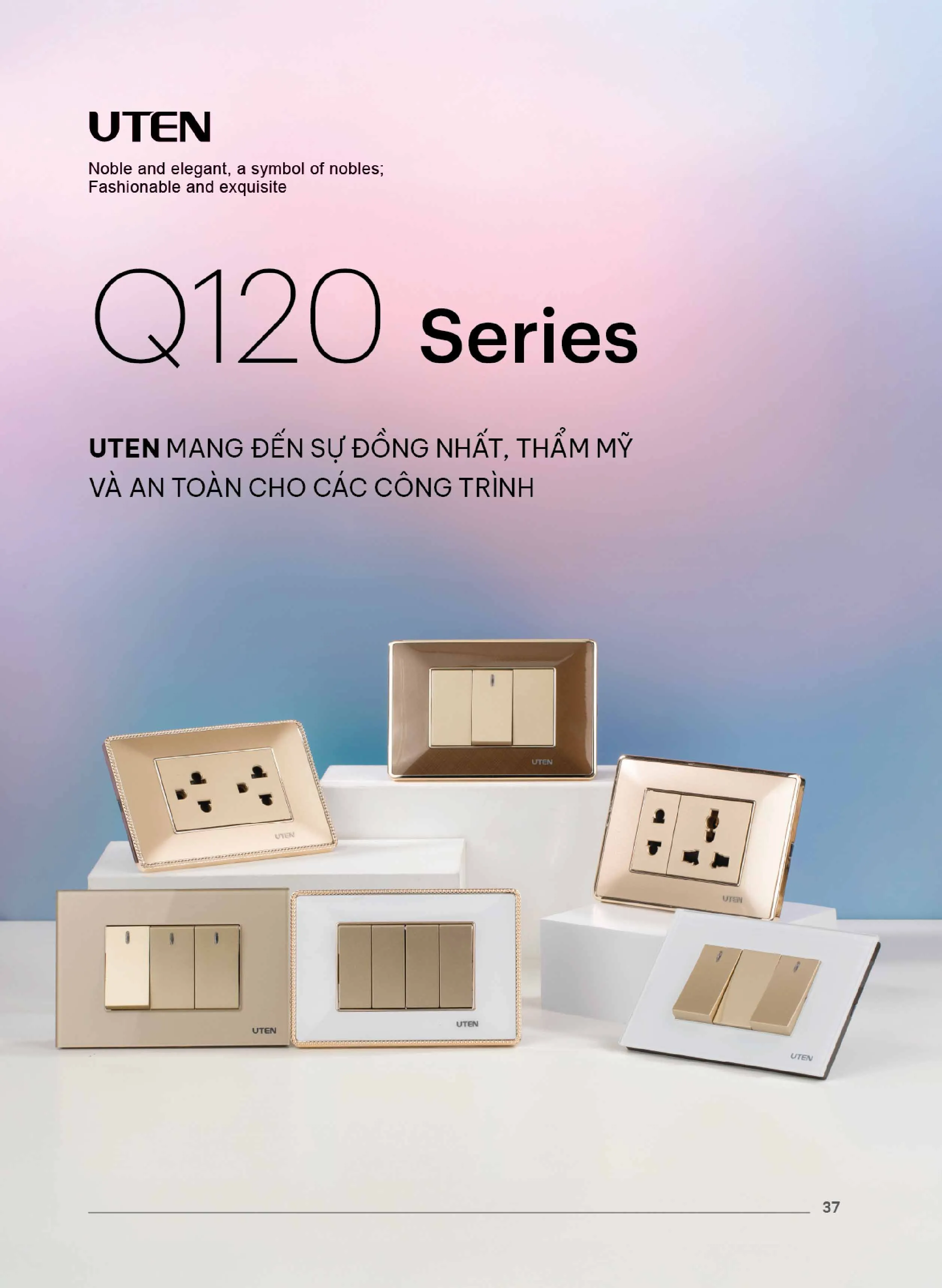 Catalogue UTEN 2026 (Công tắc & Ổ cắm) - Trang 38)