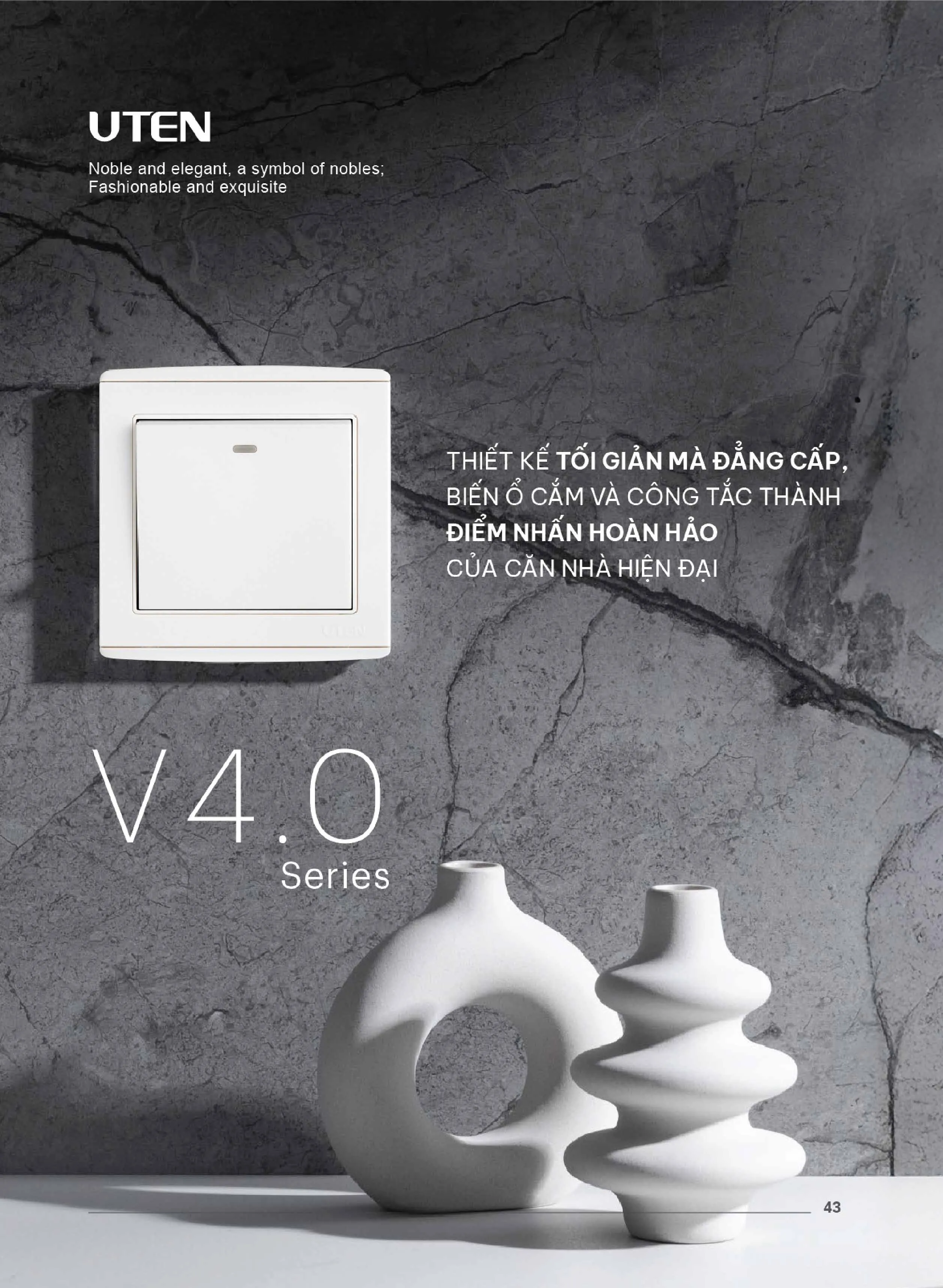 Catalogue UTEN 2026 (Công tắc & Ổ cắm) - Trang 44)