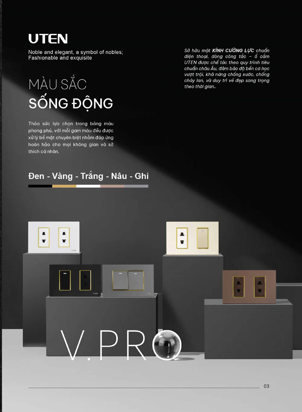 Catalogue UTEN 2026 (Công tắc & Ổ cắm) - Trang 4)