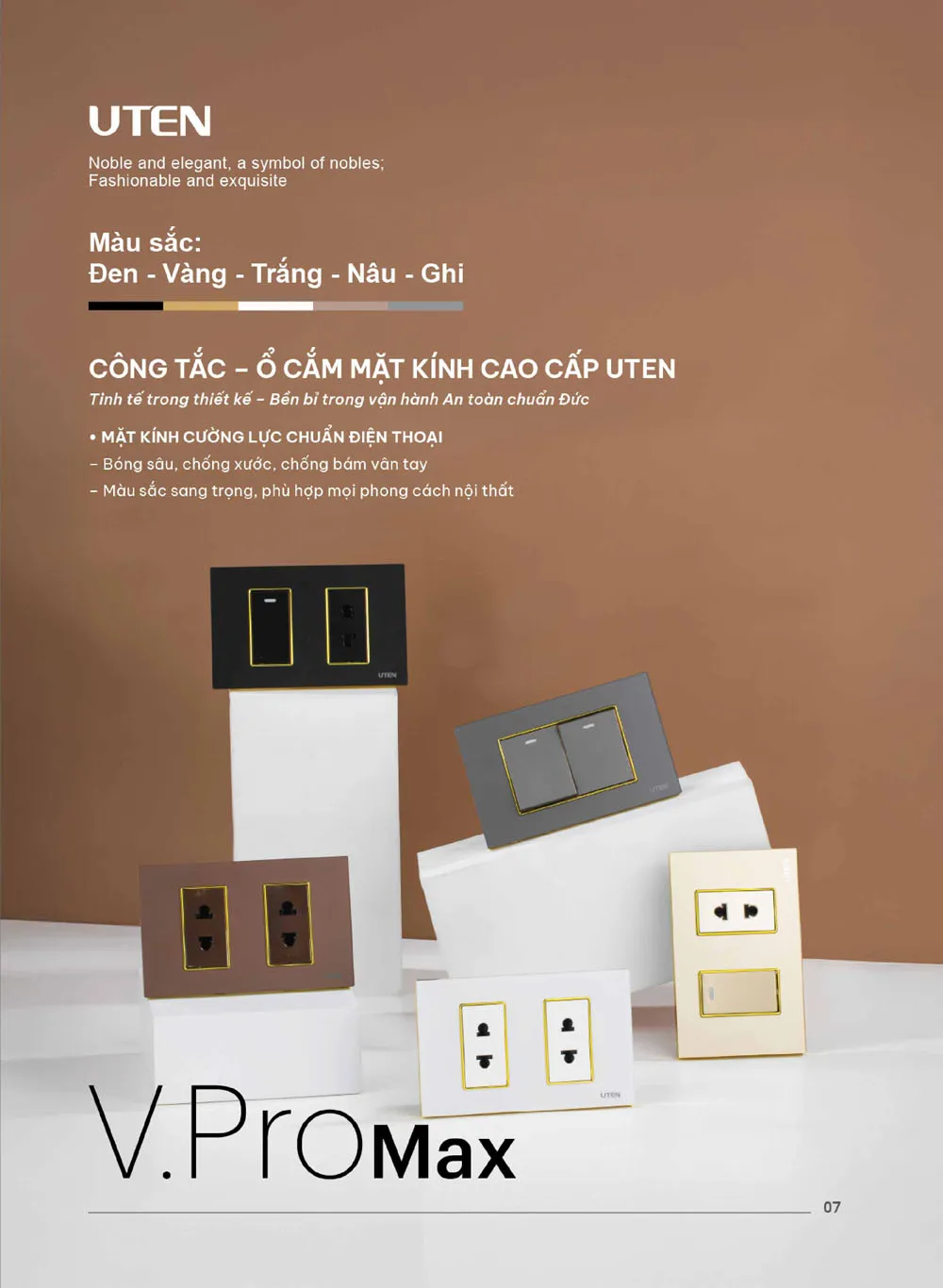 Catalogue UTEN 2026 (Công tắc & Ổ cắm) - Trang 8)