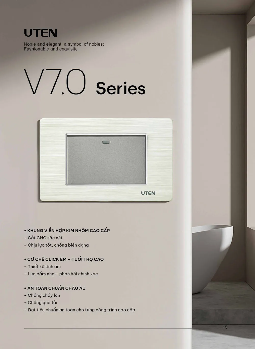 Catalogue UTEN 2026 (Công tắc & Ổ cắm) - Trang 16)