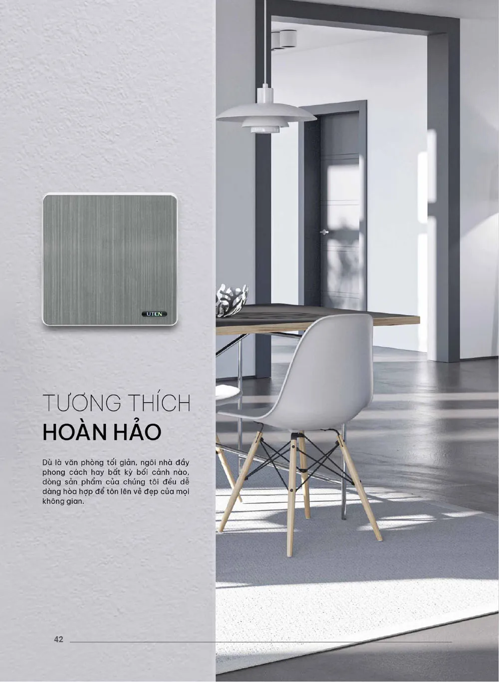 Catalogue UTEN 2026 (Công tắc & Ổ cắm) - Trang 43)