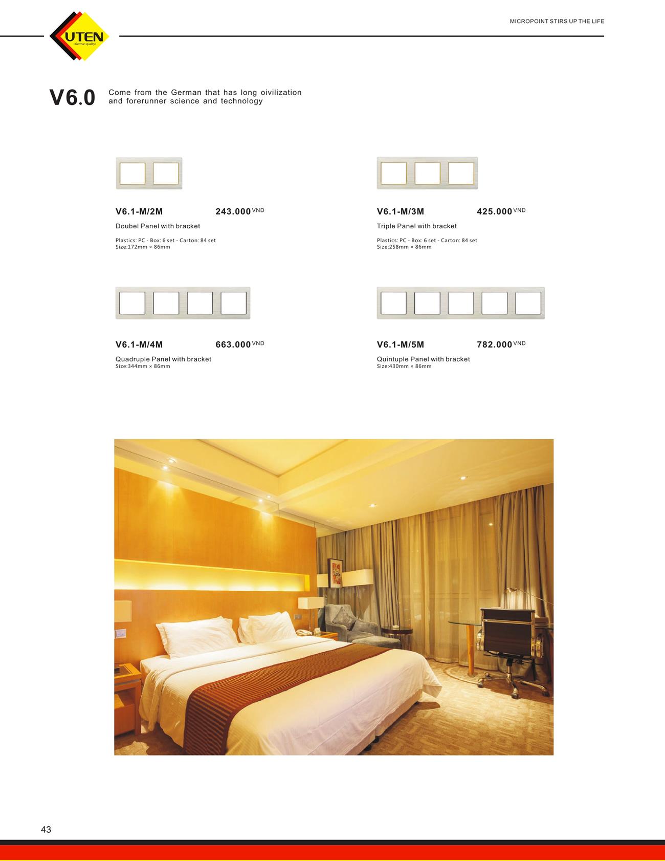 Catalogue UTEN 2023 (Công tắc & Ổ cắm) - Trang 46)